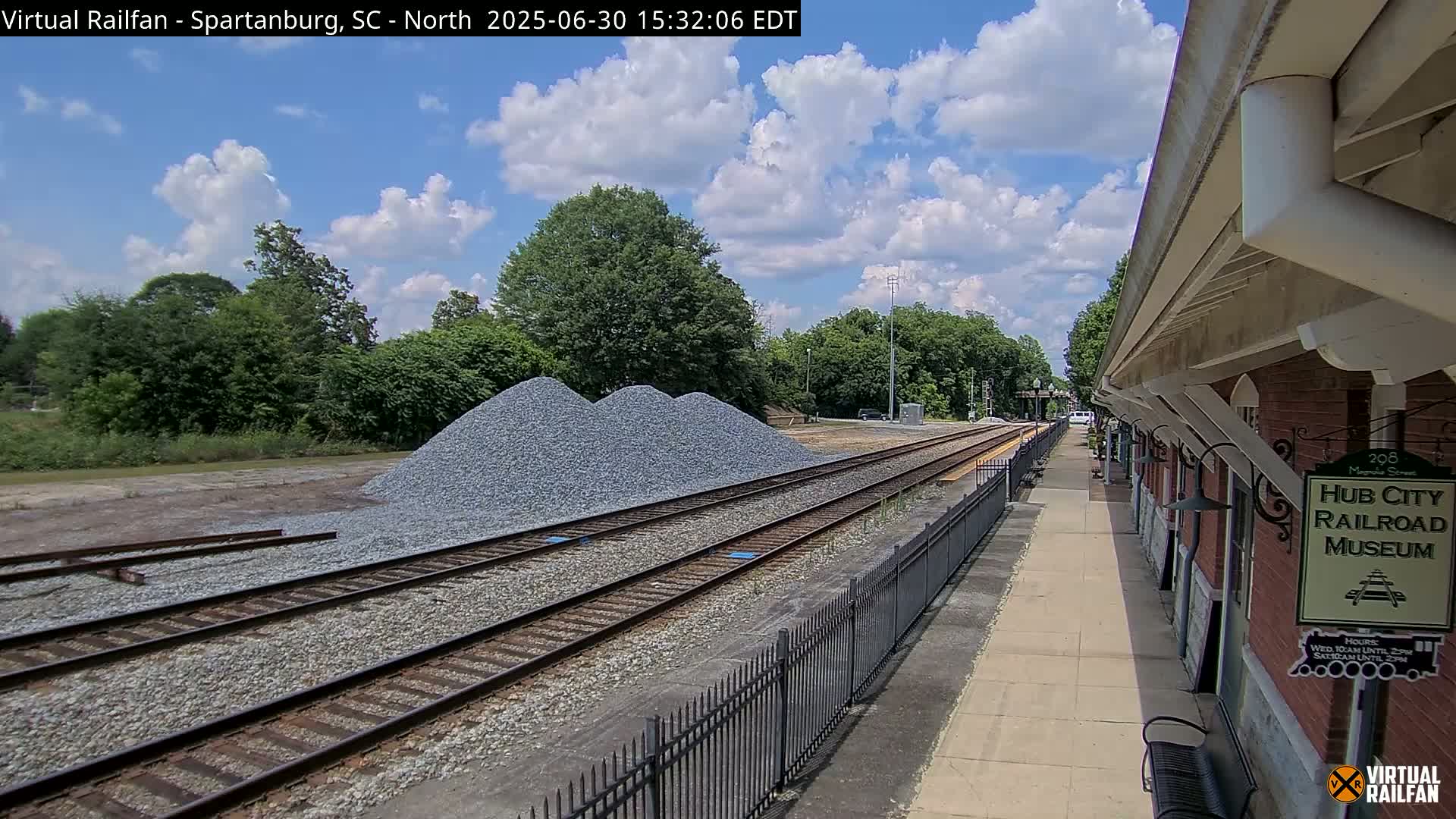 Spartanburg Railway Station &Hubcity Railroad Museum Live Cam - Spartanburg, Spartanburg , South Carolina, USA
