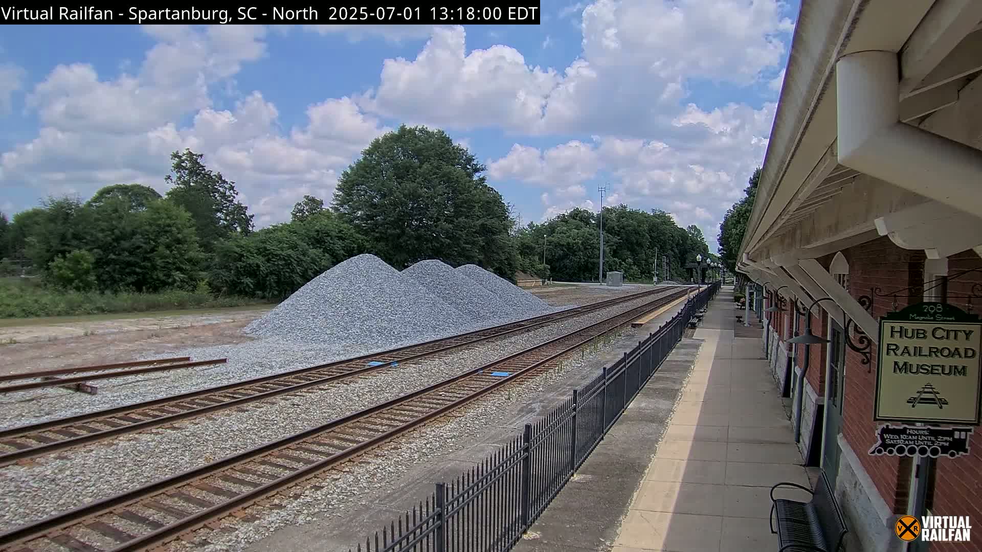Spartanburg Railway Station &Hubcity Railroad Museum Live Cam - Spartanburg, Spartanburg , South Carolina, USA