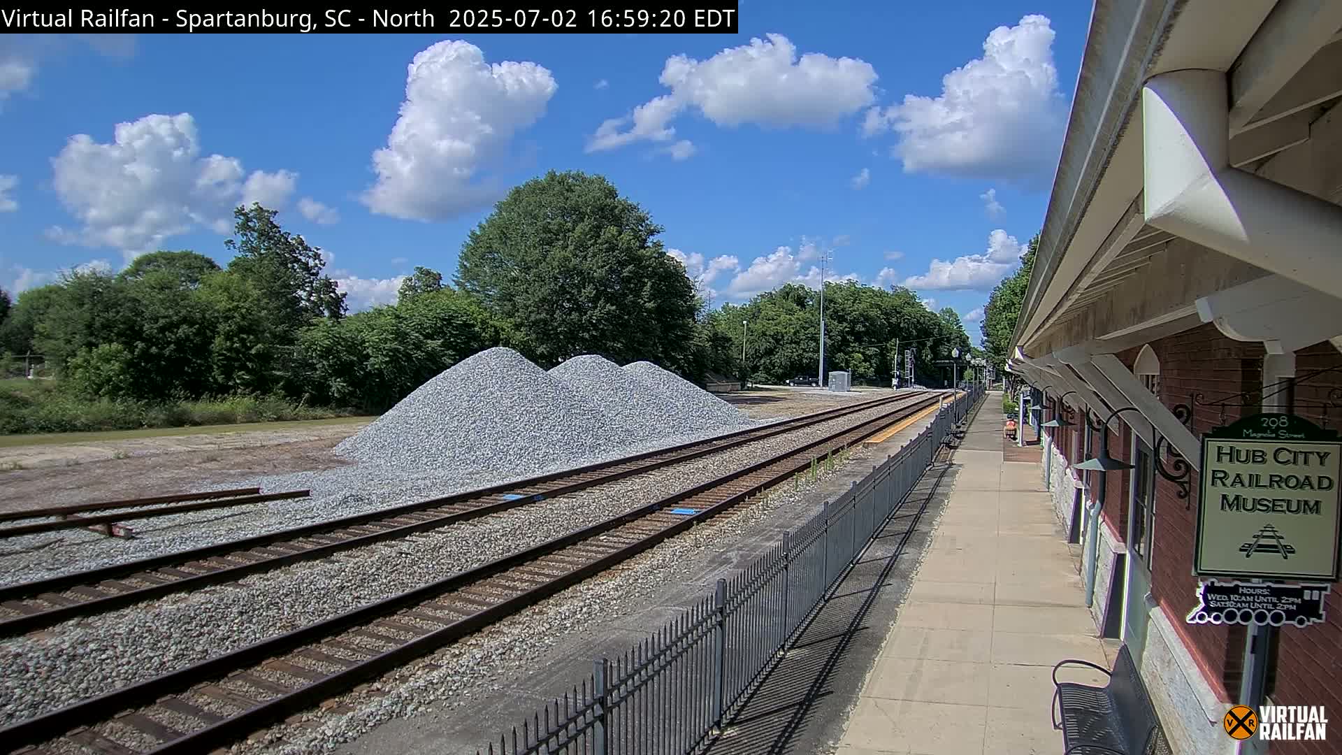 Spartanburg Railway Station &Hubcity Railroad Museum Live Cam - Spartanburg, Spartanburg , South Carolina, USA