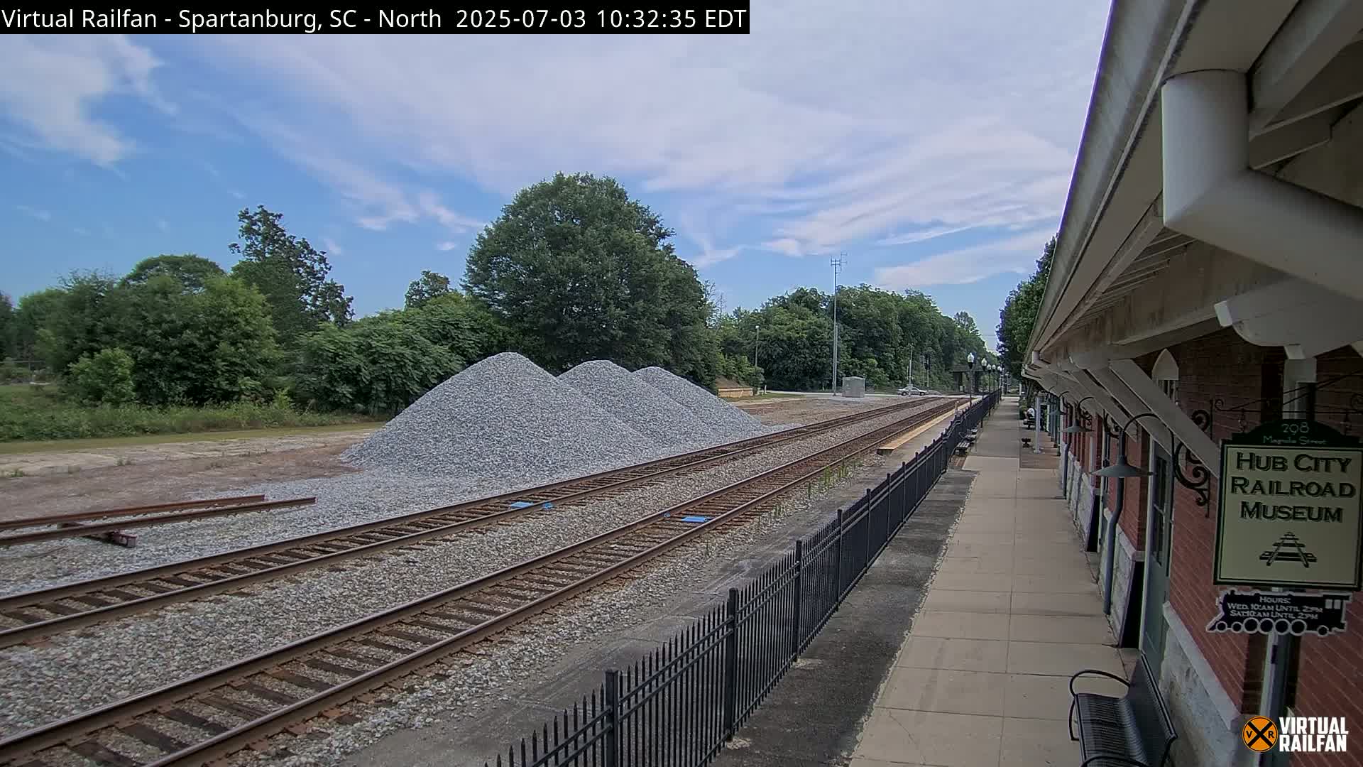 Spartanburg Railway Station &Hubcity Railroad Museum Live Cam - Spartanburg, Spartanburg , South Carolina, USA