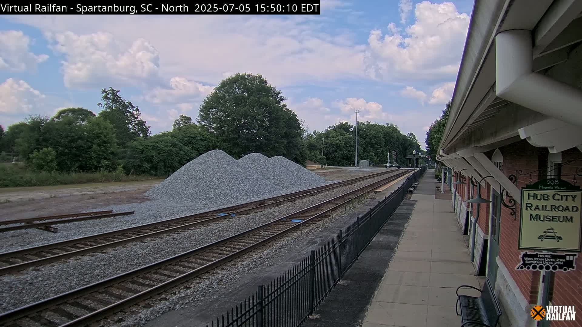 Spartanburg Railway Station &Hubcity Railroad Museum Live Cam - Spartanburg, Spartanburg , South Carolina, USA