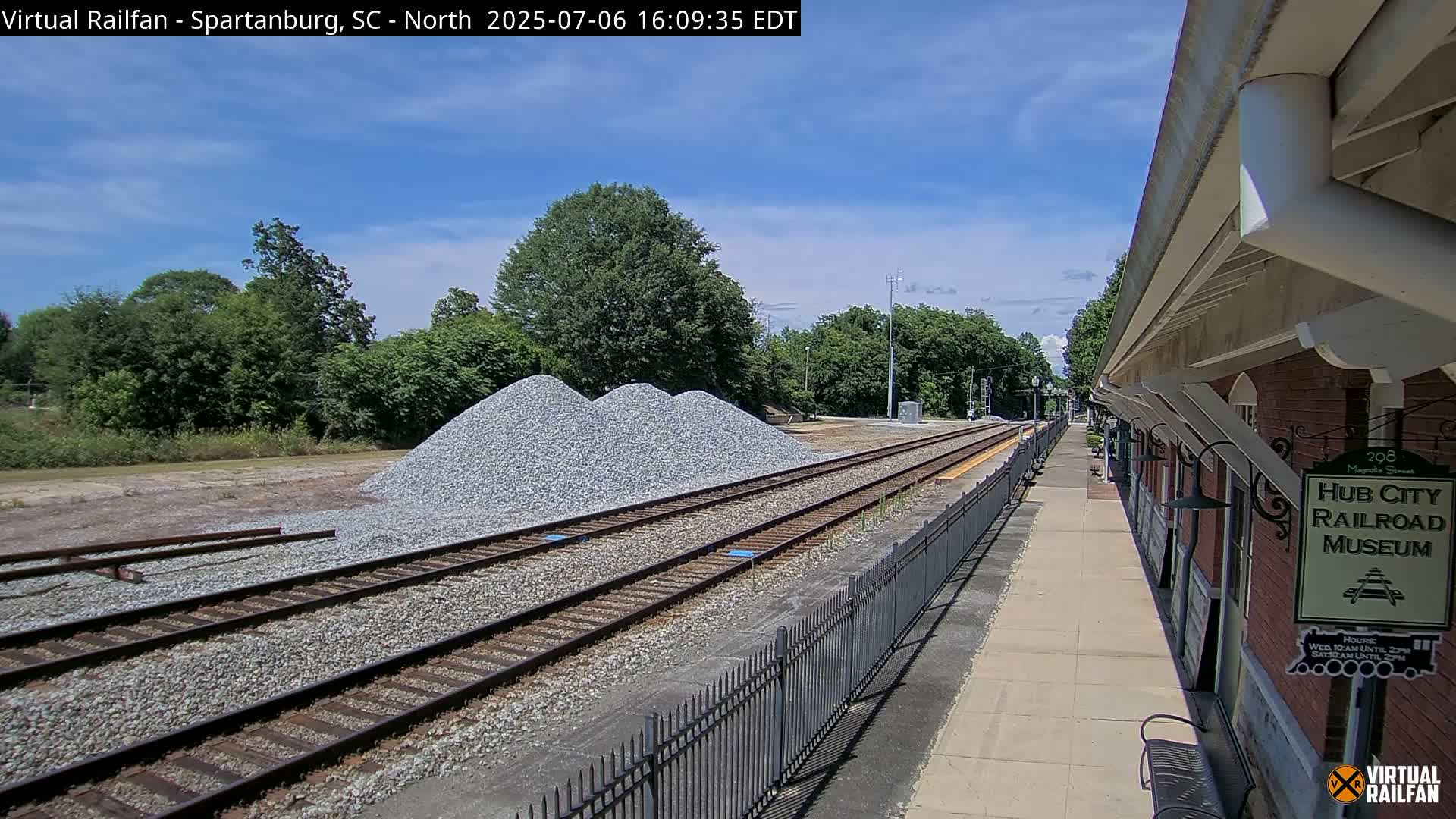 Spartanburg Railway Station &Hubcity Railroad Museum Live Cam - Spartanburg, Spartanburg , South Carolina, USA