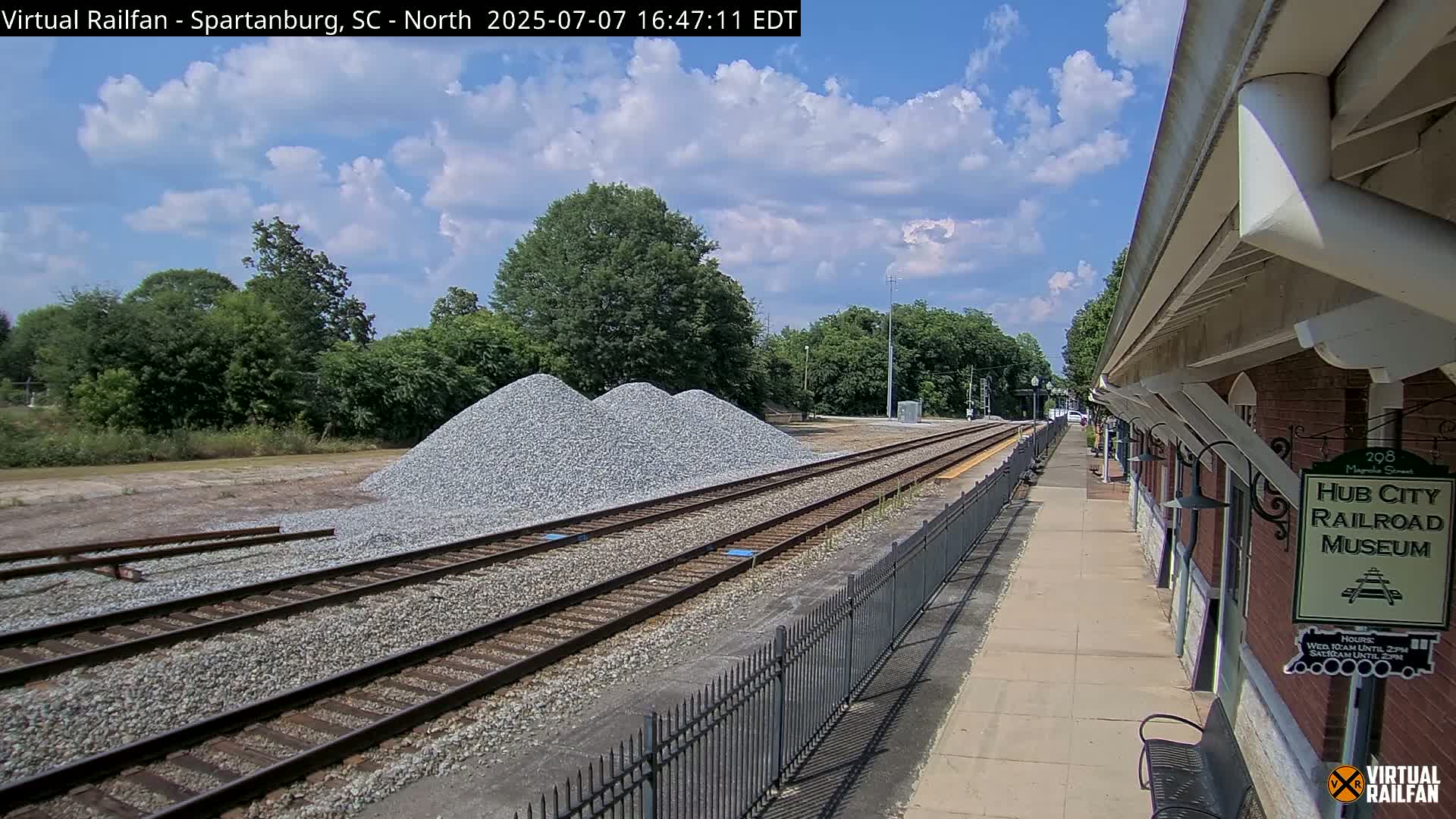 Spartanburg Railway Station &Hubcity Railroad Museum Live Cam - Spartanburg, Spartanburg , South Carolina, USA