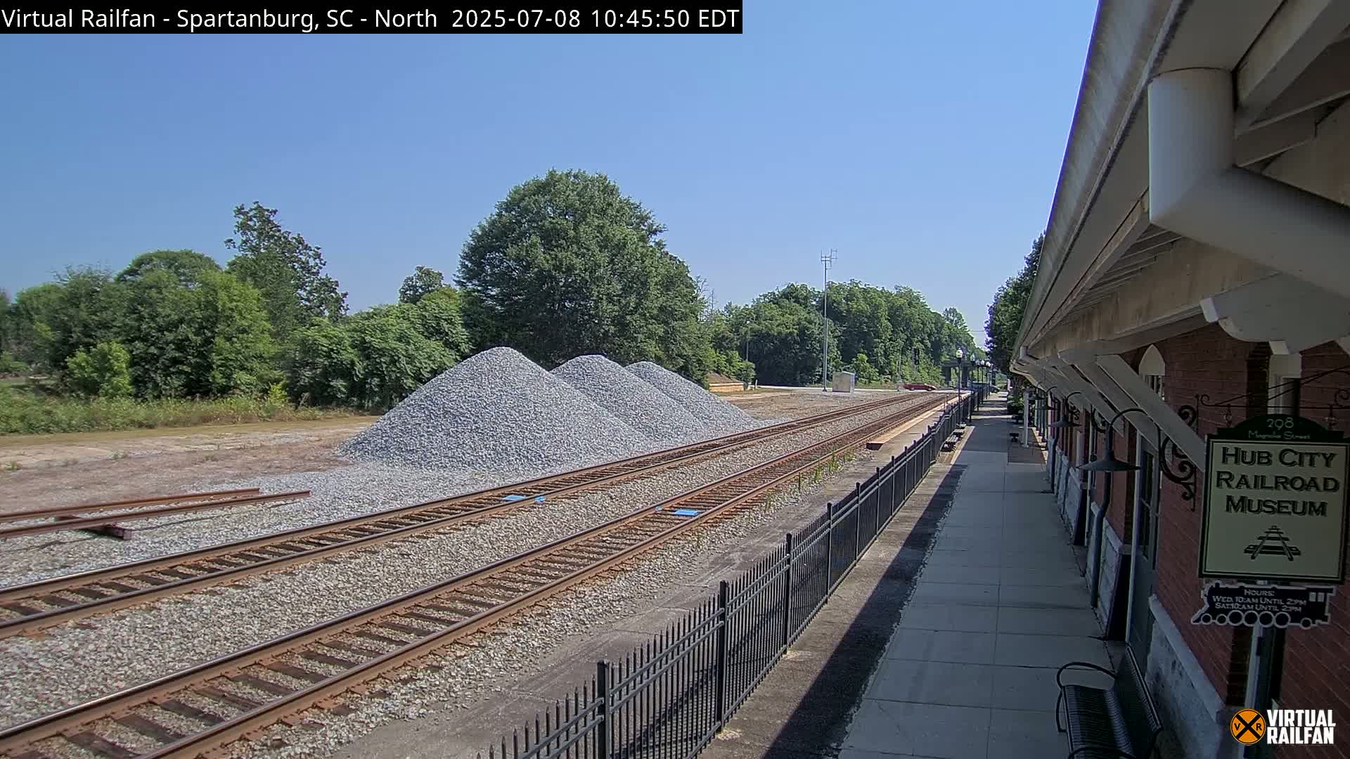 Spartanburg Railway Station &Hubcity Railroad Museum Live Cam - Spartanburg, Spartanburg , South Carolina, USA