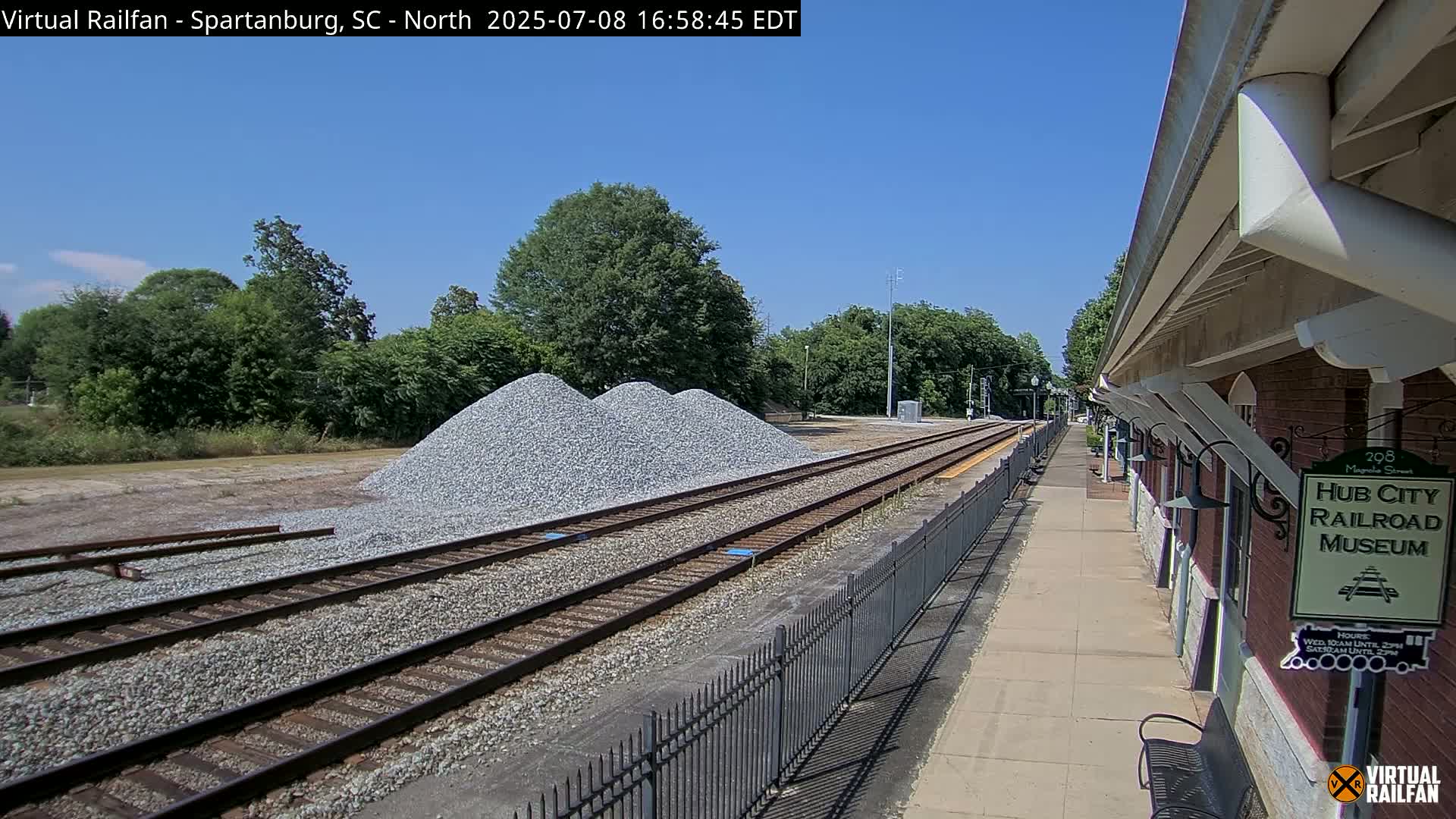 Spartanburg Railway Station &Hubcity Railroad Museum Live Cam - Spartanburg, Spartanburg , South Carolina, USA