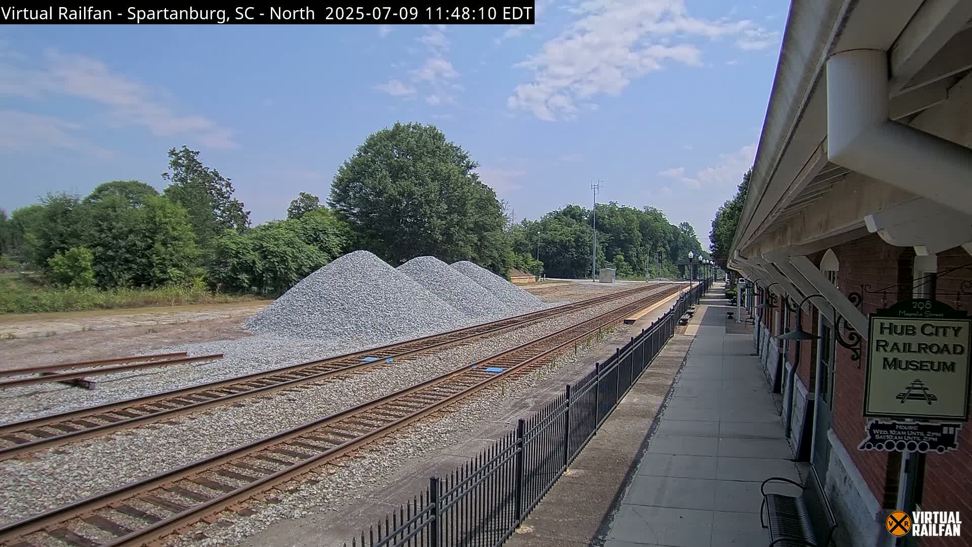 Spartanburg Railway Station &Hubcity Railroad Museum Live Cam - Spartanburg, Spartanburg , South Carolina, USA