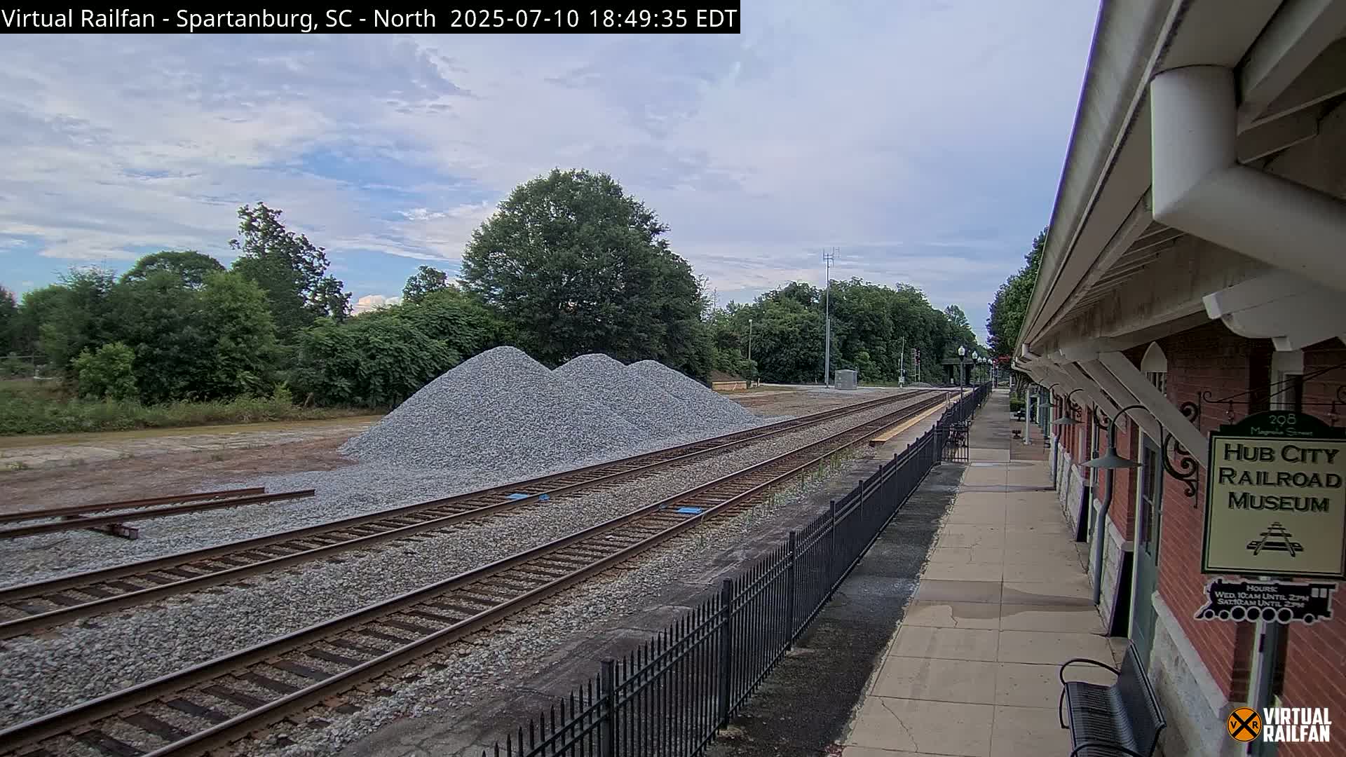Spartanburg Railway Station &Hubcity Railroad Museum Live Cam - Spartanburg, Spartanburg , South Carolina, USA