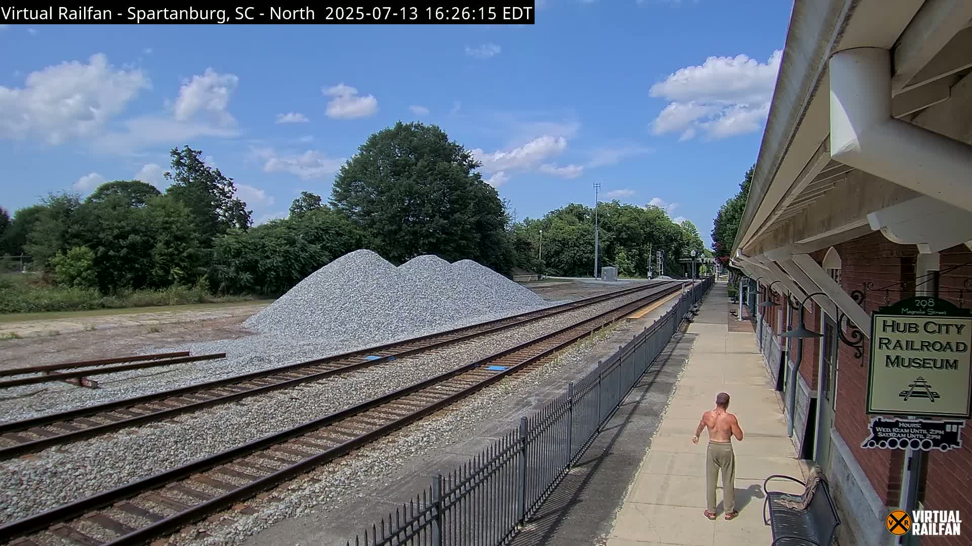 Spartanburg Railway Station &Hubcity Railroad Museum Live Cam - Spartanburg, Spartanburg , South Carolina, USA