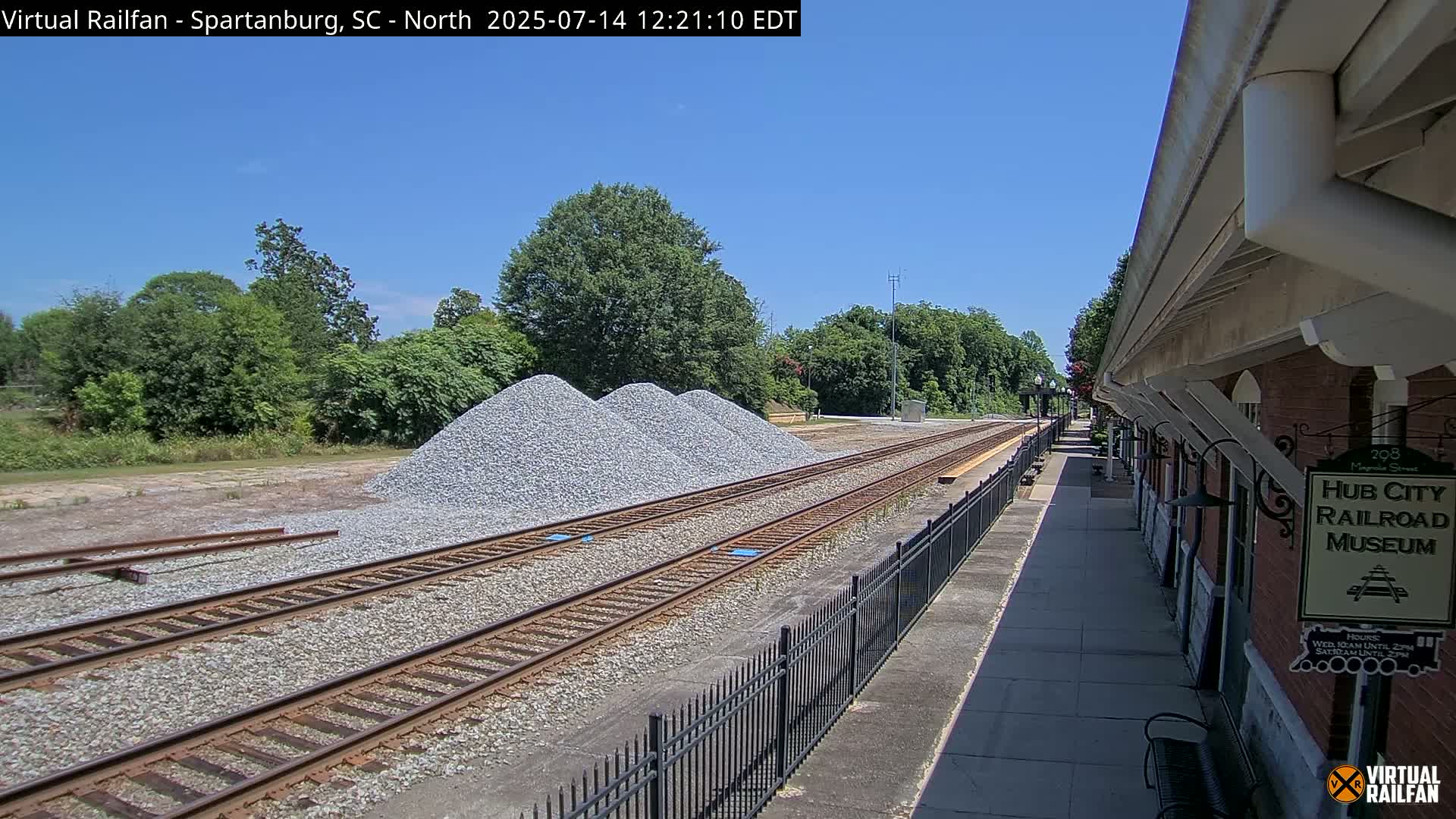 Spartanburg Railway Station &Hubcity Railroad Museum Live Cam - Spartanburg, Spartanburg , South Carolina, USA