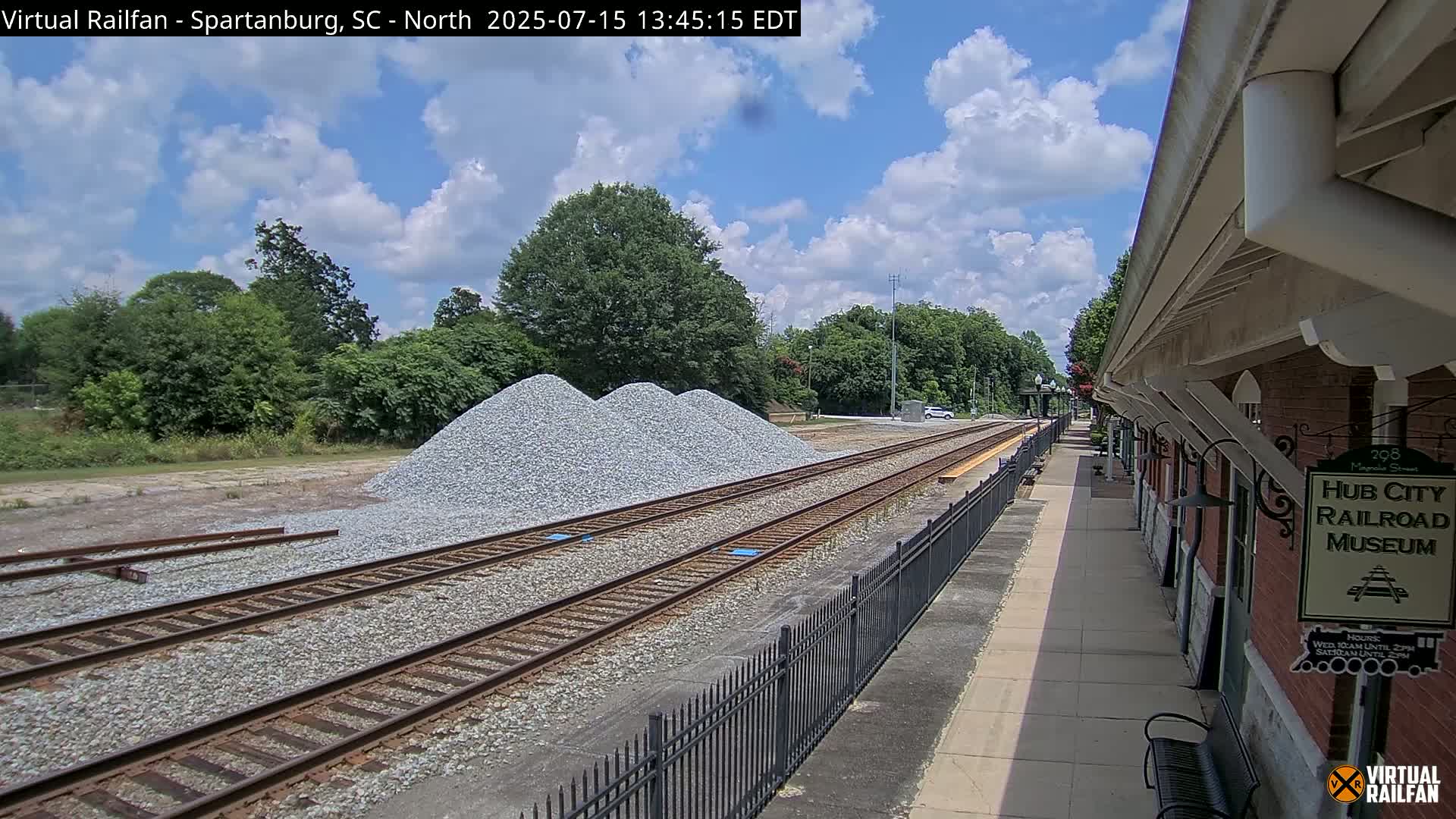 Spartanburg Railway Station &Hubcity Railroad Museum Live Cam - Spartanburg, Spartanburg , South Carolina, USA