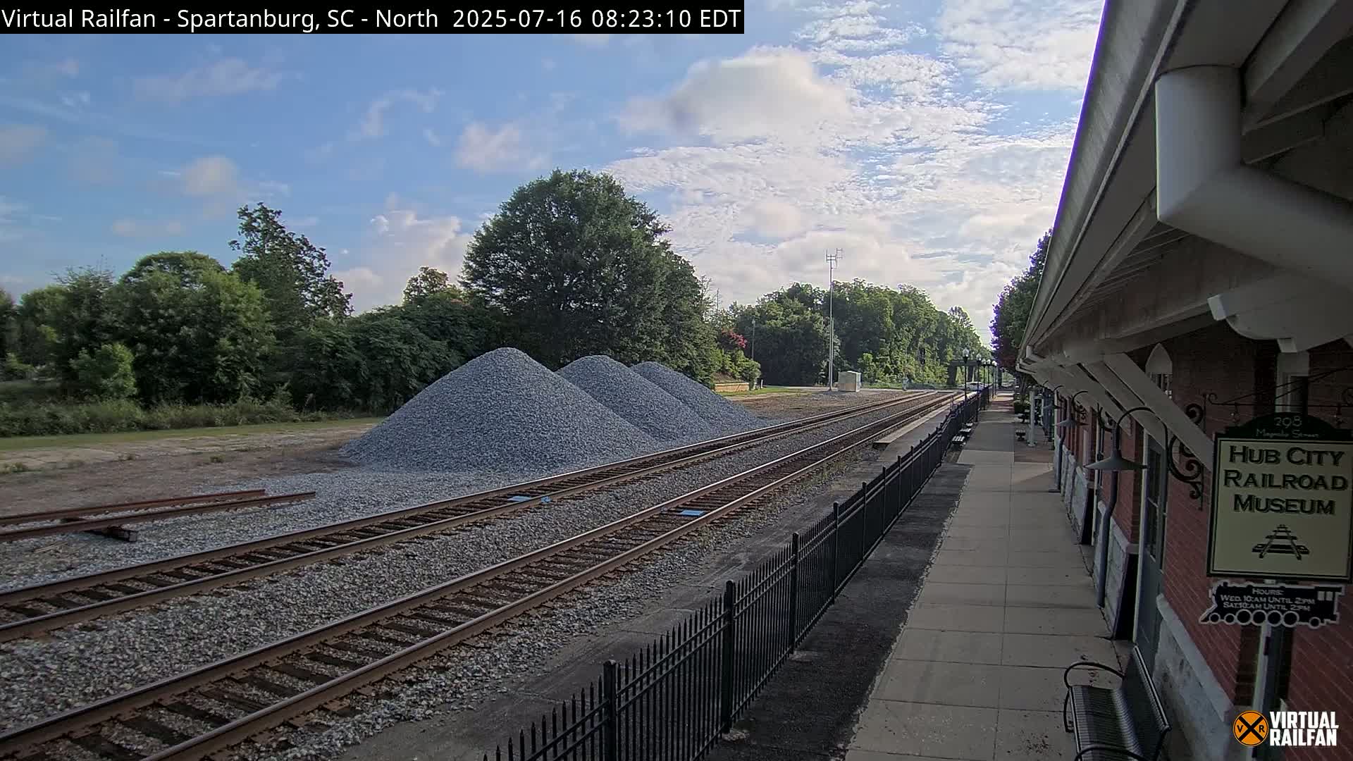 Spartanburg Railway Station &Hubcity Railroad Museum Live Cam - Spartanburg, Spartanburg , South Carolina, USA