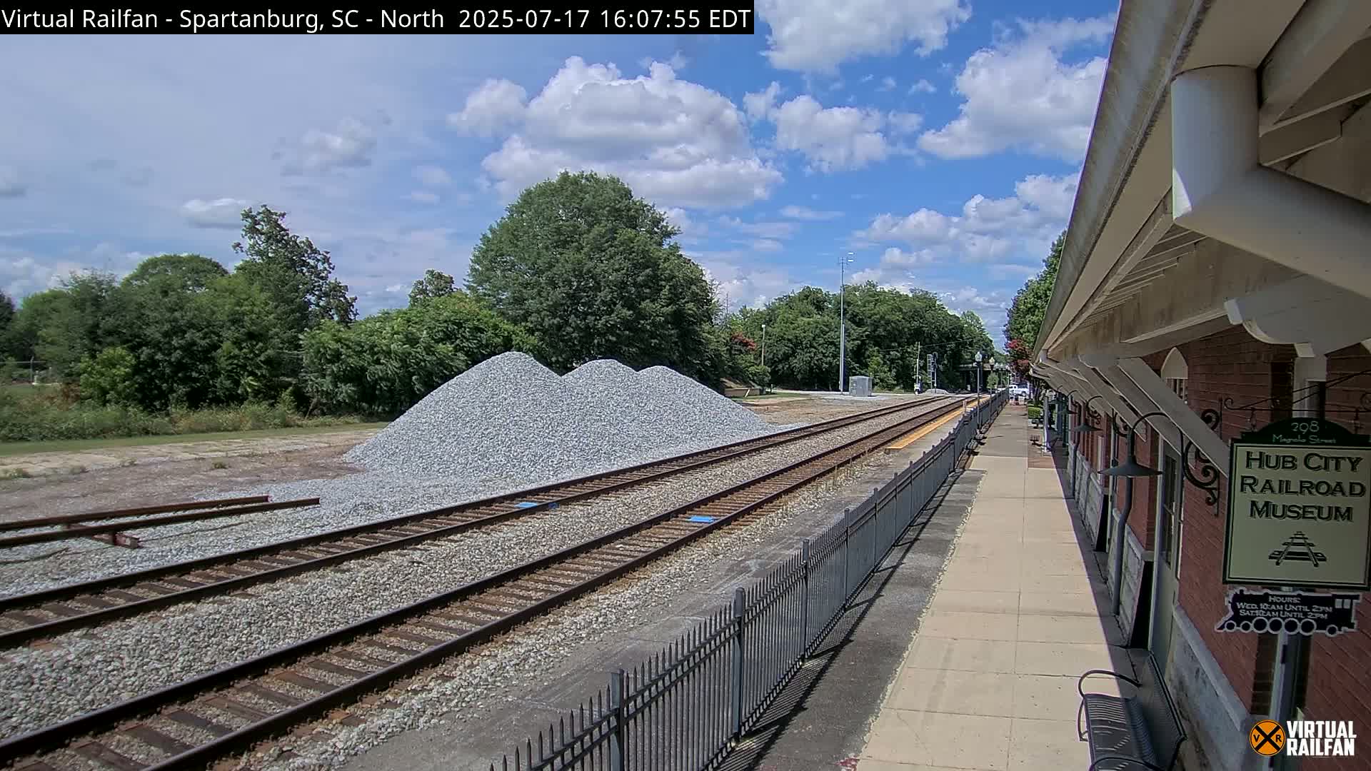 Spartanburg Railway Station &Hubcity Railroad Museum Live Cam - Spartanburg, Spartanburg , South Carolina, USA