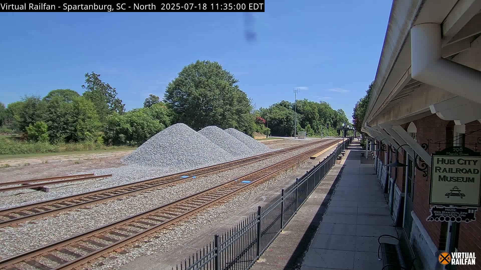 Spartanburg Railway Station &Hubcity Railroad Museum Live Cam - Spartanburg, Spartanburg , South Carolina, USA