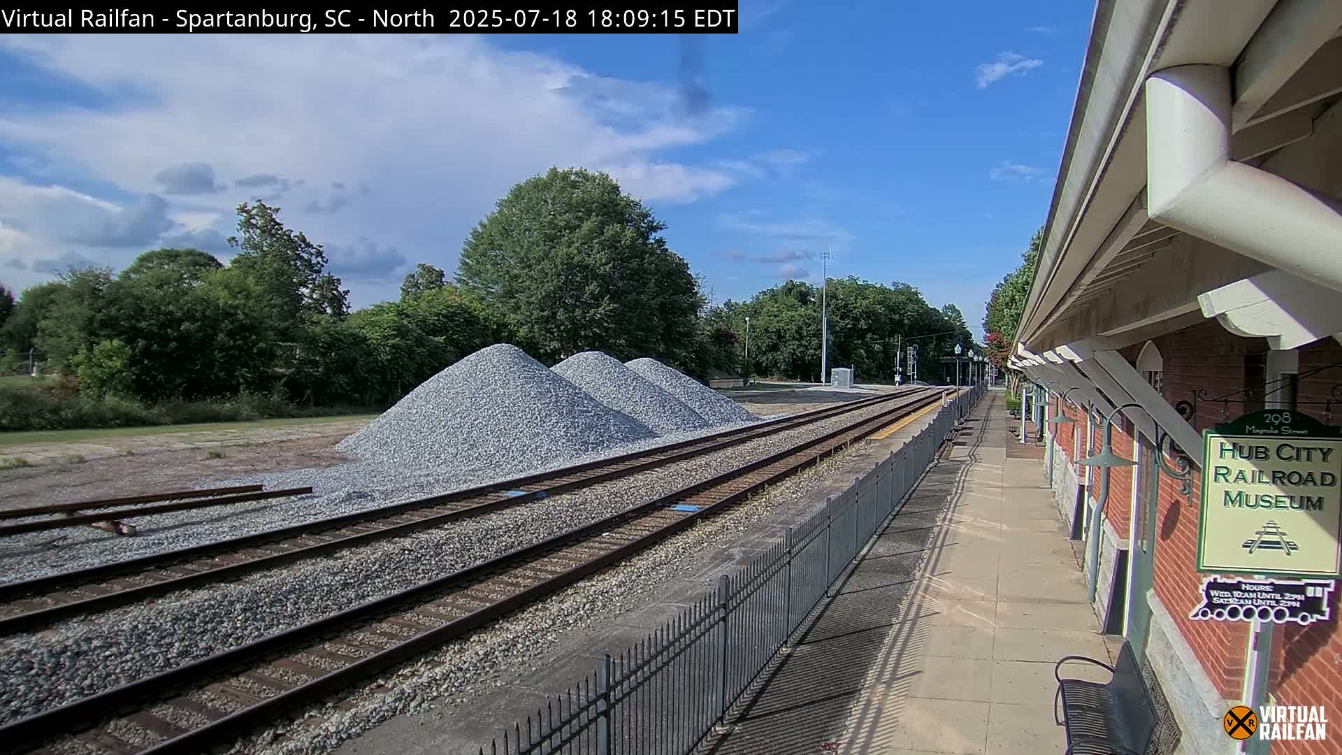 Spartanburg Railway Station &Hubcity Railroad Museum Live Cam - Spartanburg, Spartanburg , South Carolina, USA