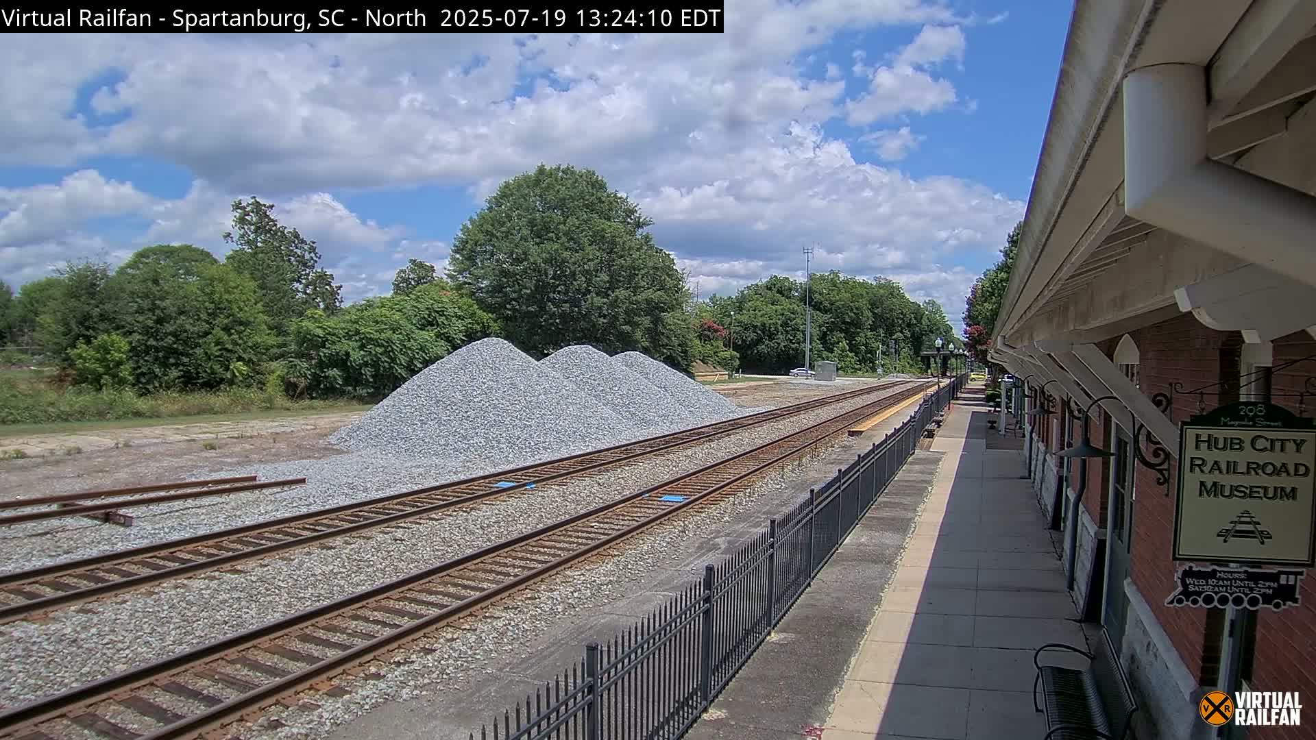 Spartanburg Railway Station &Hubcity Railroad Museum Live Cam - Spartanburg, Spartanburg , South Carolina, USA