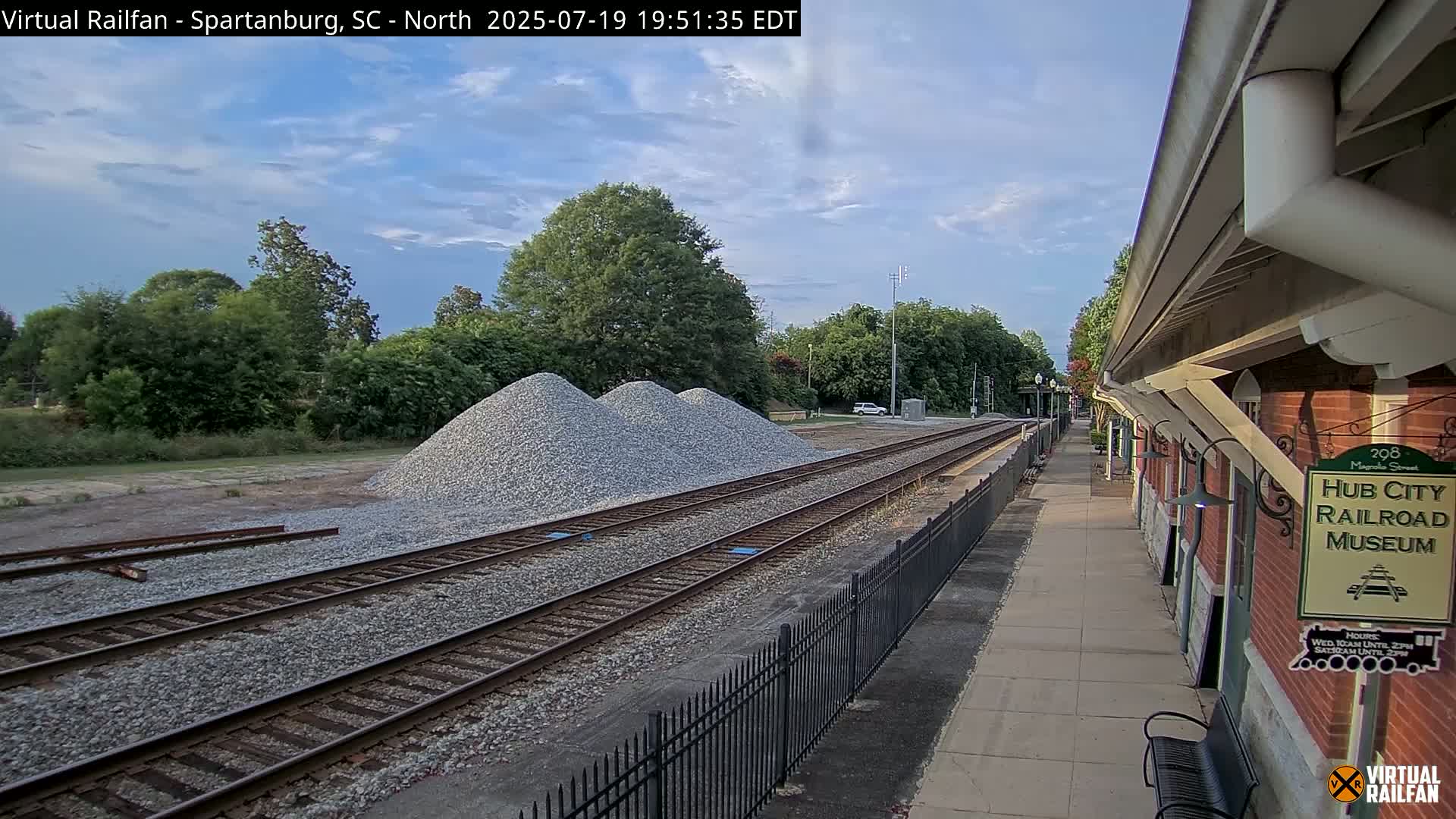 Spartanburg Railway Station &Hubcity Railroad Museum Live Cam - Spartanburg, Spartanburg , South Carolina, USA