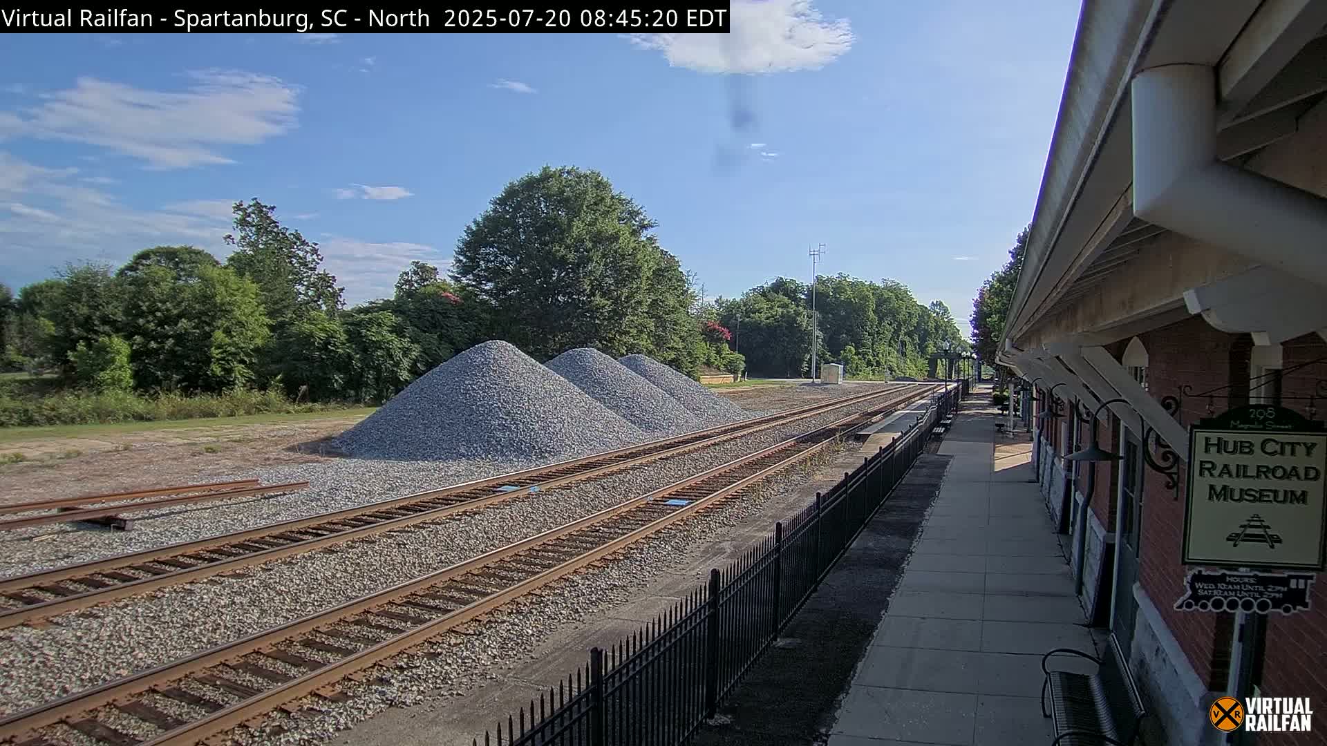 Spartanburg Railway Station &Hubcity Railroad Museum Live Cam - Spartanburg, Spartanburg , South Carolina, USA