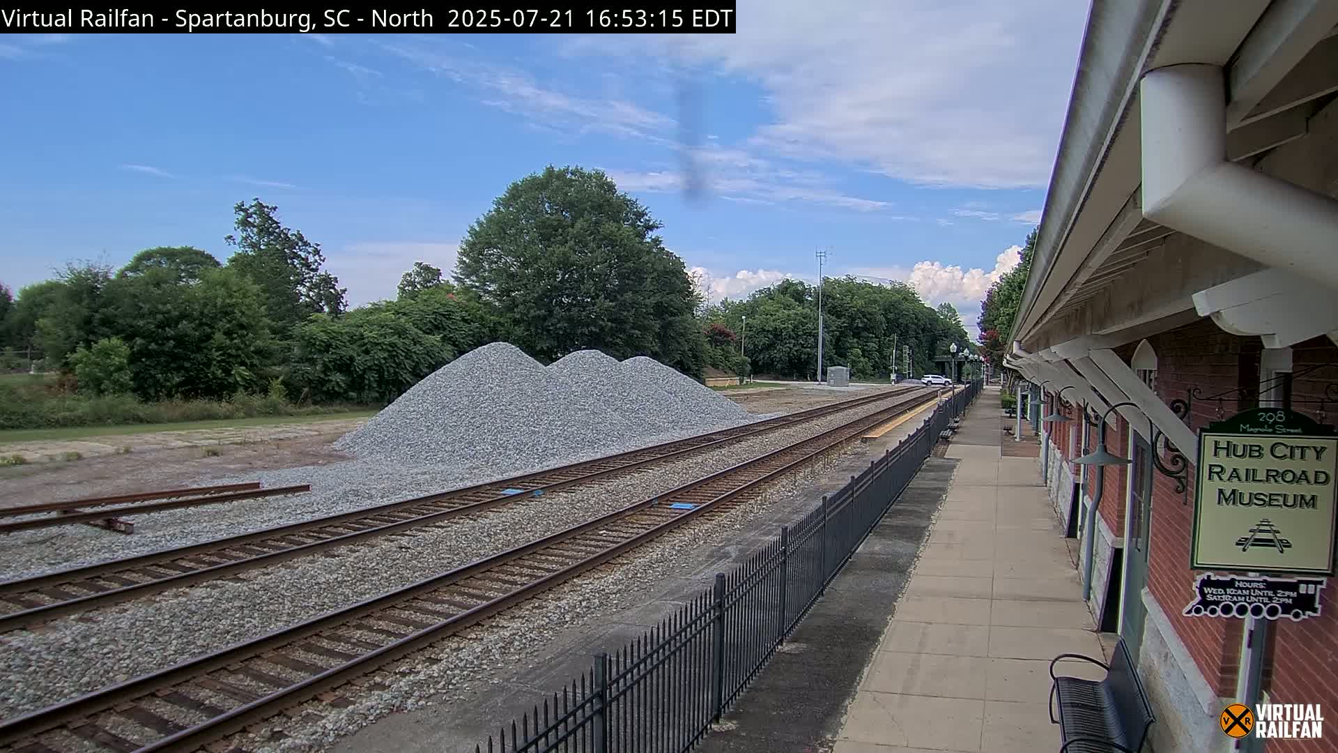 Spartanburg Railway Station &Hubcity Railroad Museum Live Cam - Spartanburg, Spartanburg , South Carolina, USA