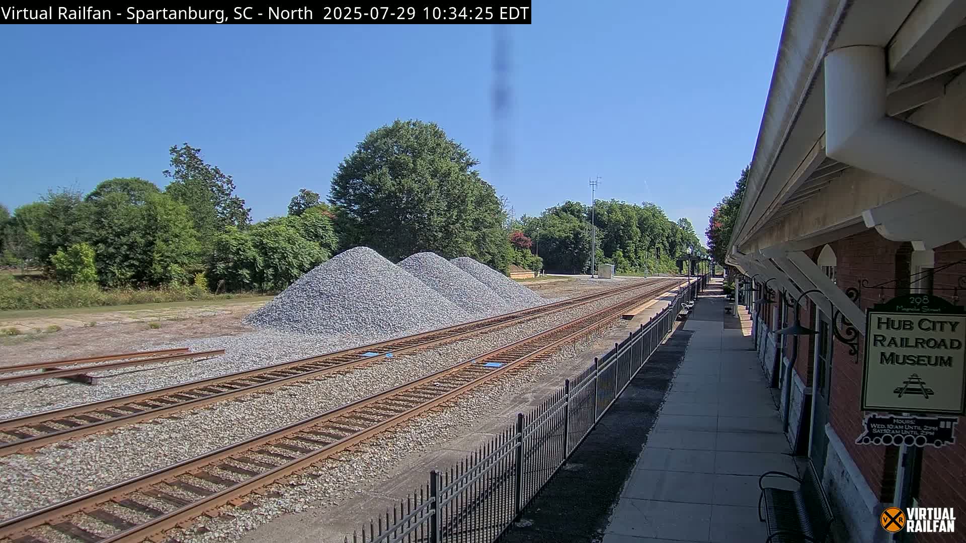 Spartanburg Railway Station &Hubcity Railroad Museum Live Cam - Spartanburg, Spartanburg , South Carolina, USA