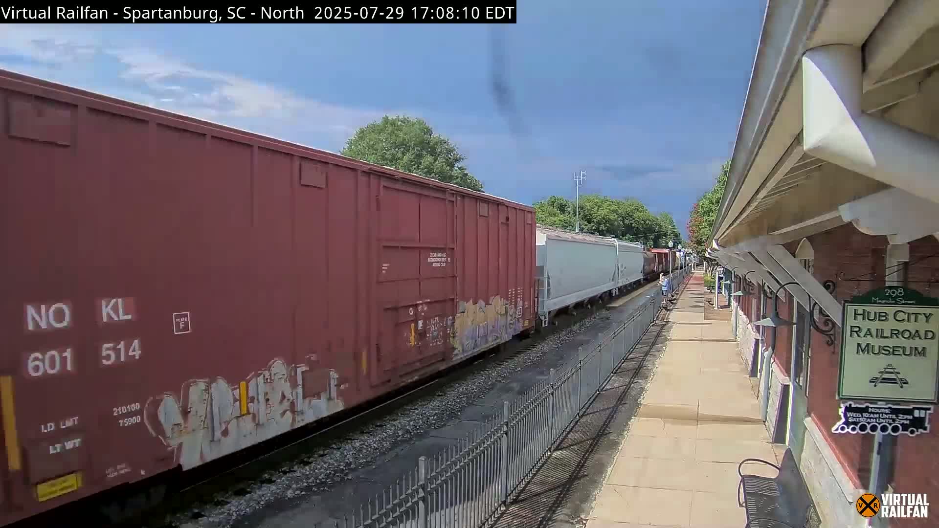 Spartanburg Railway Station &Hubcity Railroad Museum Live Cam - Spartanburg, Spartanburg , South Carolina, USA