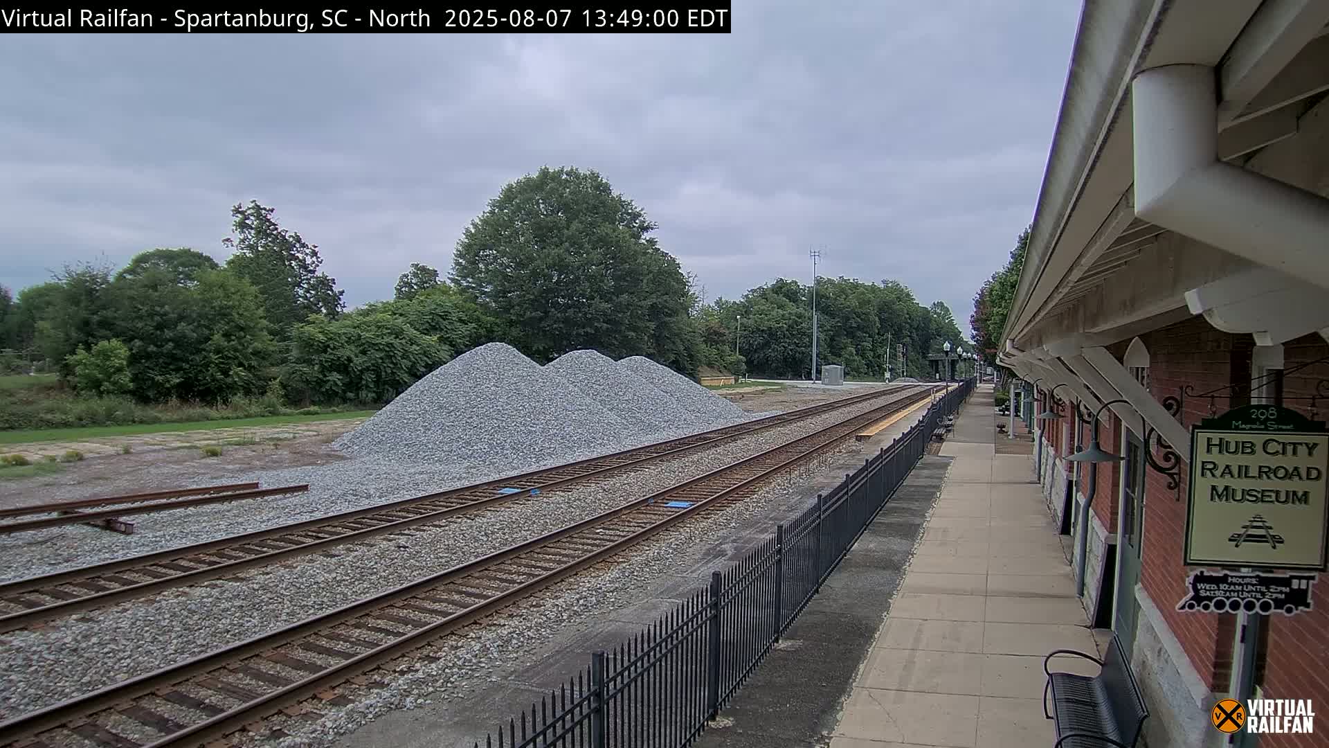 Spartanburg Railway Station &Hubcity Railroad Museum Live Cam - Spartanburg, Spartanburg , South Carolina, USA