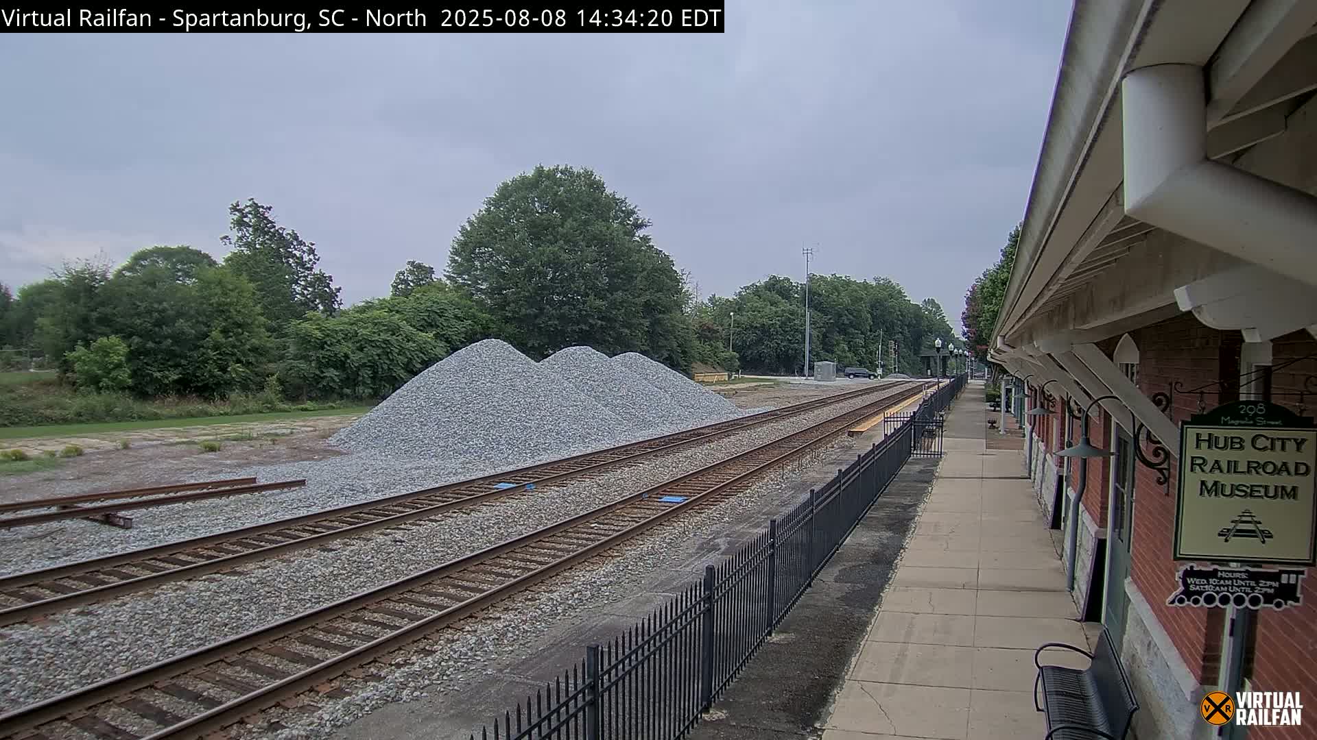 Spartanburg Railway Station &Hubcity Railroad Museum Live Cam - Spartanburg, Spartanburg , South Carolina, USA