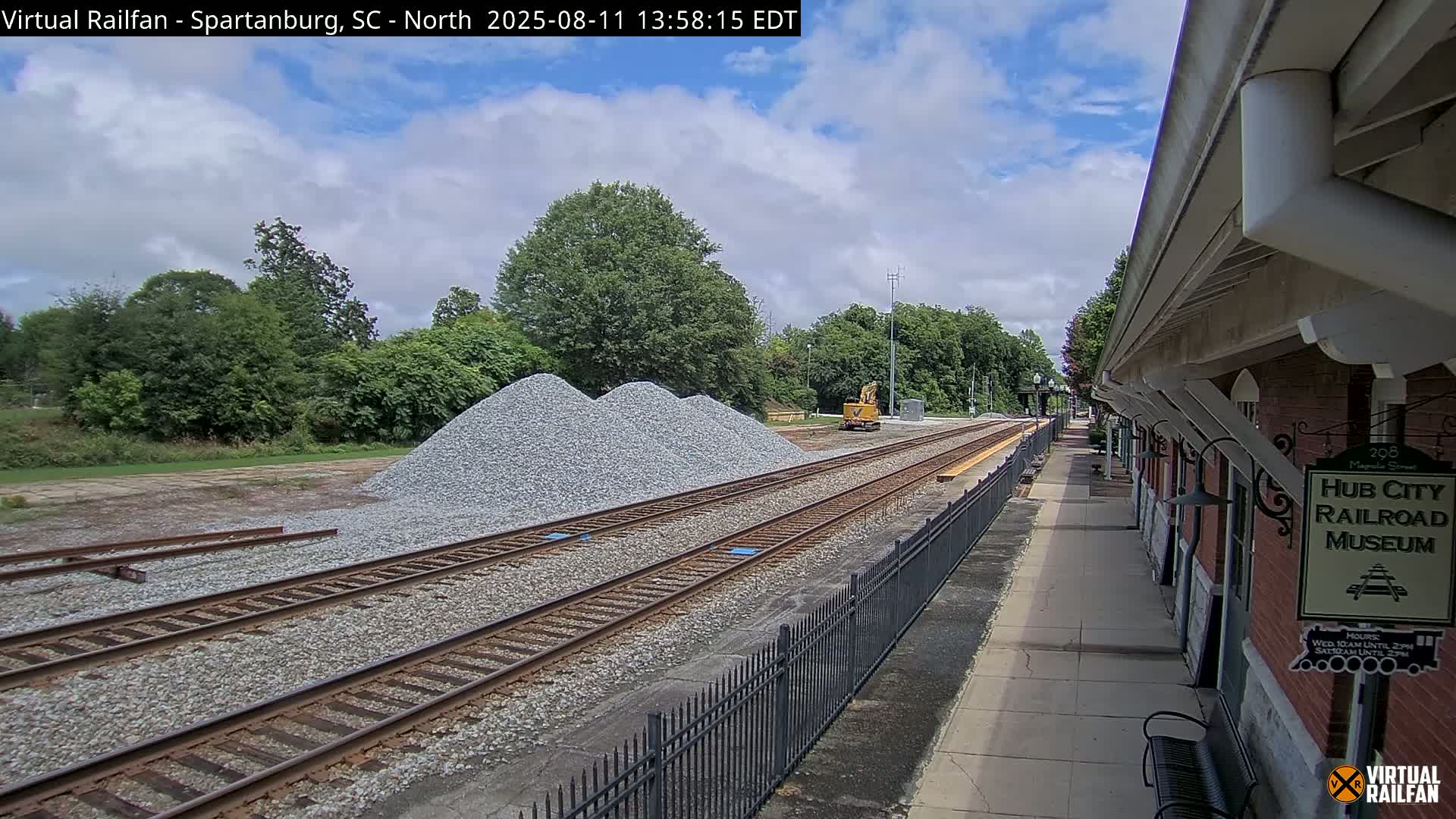 Spartanburg Railway Station &Hubcity Railroad Museum Live Cam - Spartanburg, Spartanburg , South Carolina, USA