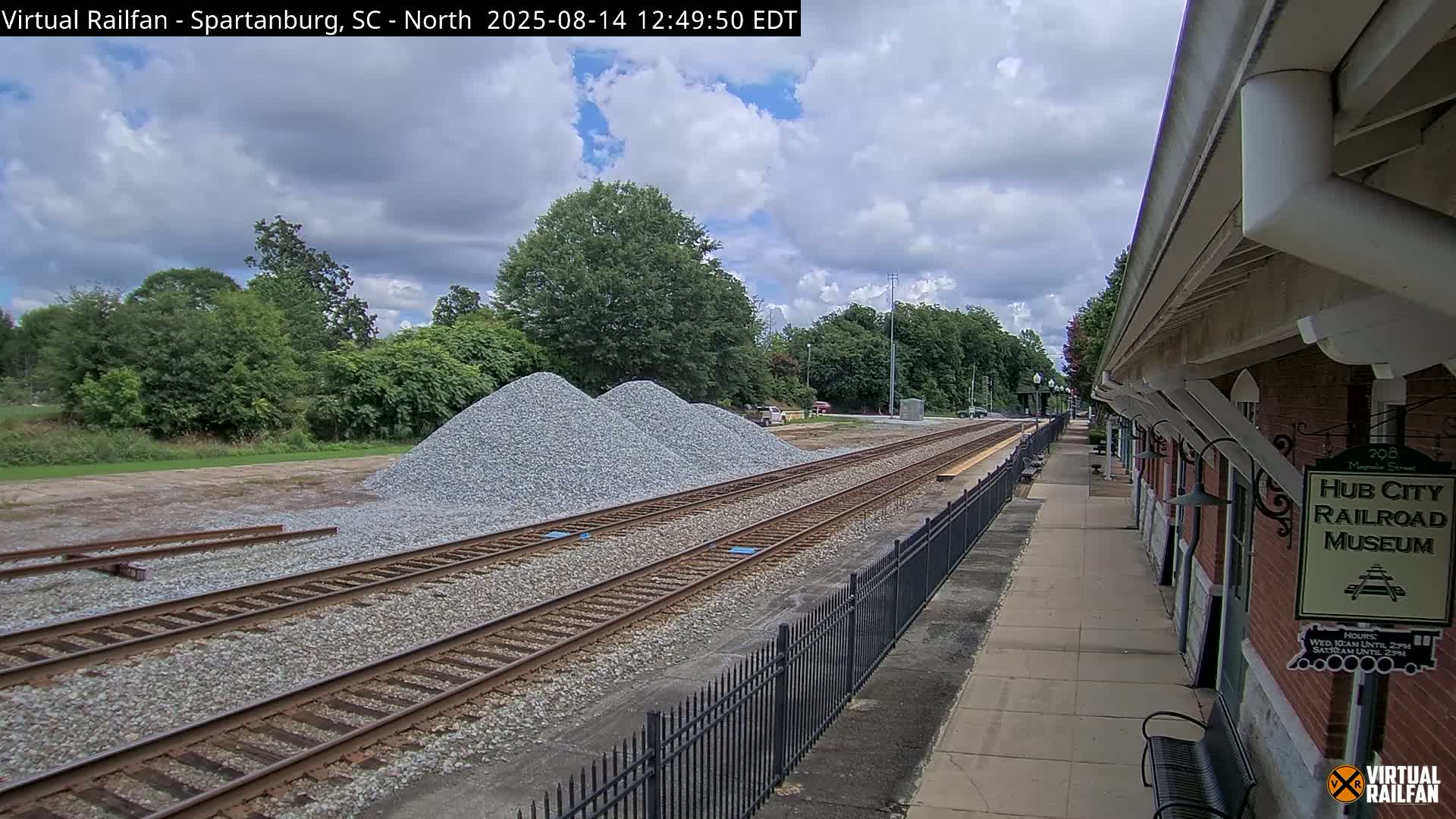 Spartanburg Railway Station &Hubcity Railroad Museum Live Cam - Spartanburg, Spartanburg , South Carolina, USA