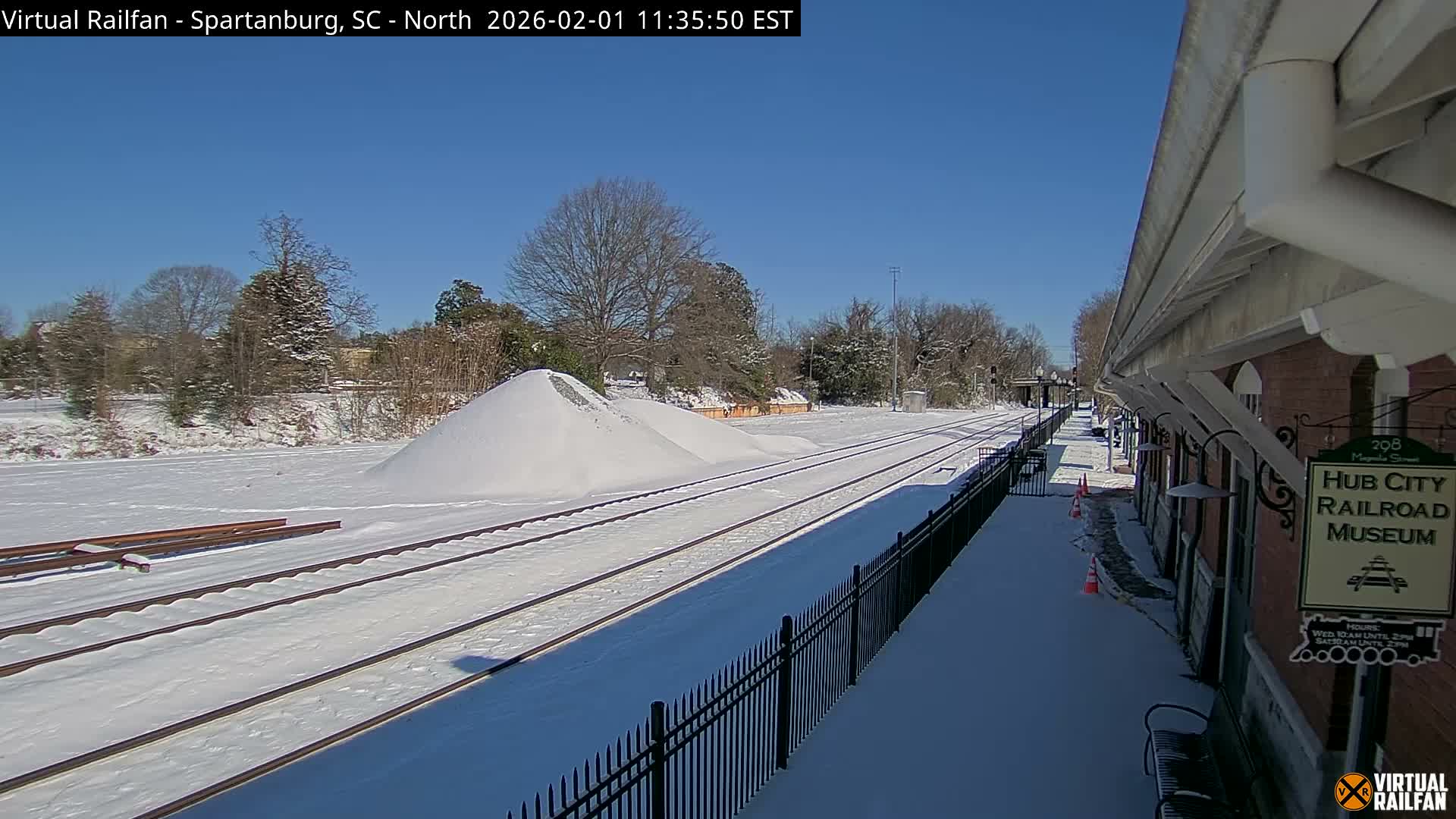 Spartanburg Railway Station &Hubcity Railroad Museum Live Cam - Spartanburg, Spartanburg , South Carolina, USA