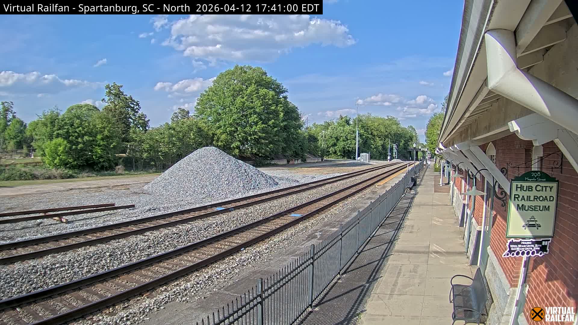 Spartanburg Railway Station &Hubcity Railroad Museum Live Cam - Spartanburg, Spartanburg , South Carolina, USA