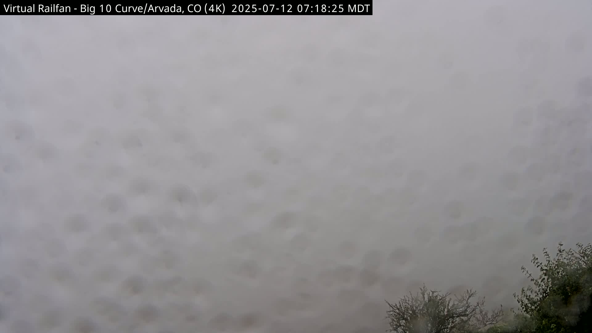 Denver Skyline  & Arvada Big  10 Curve Railroad Live Cam - Arvada, Jefferson, Colorado, USA