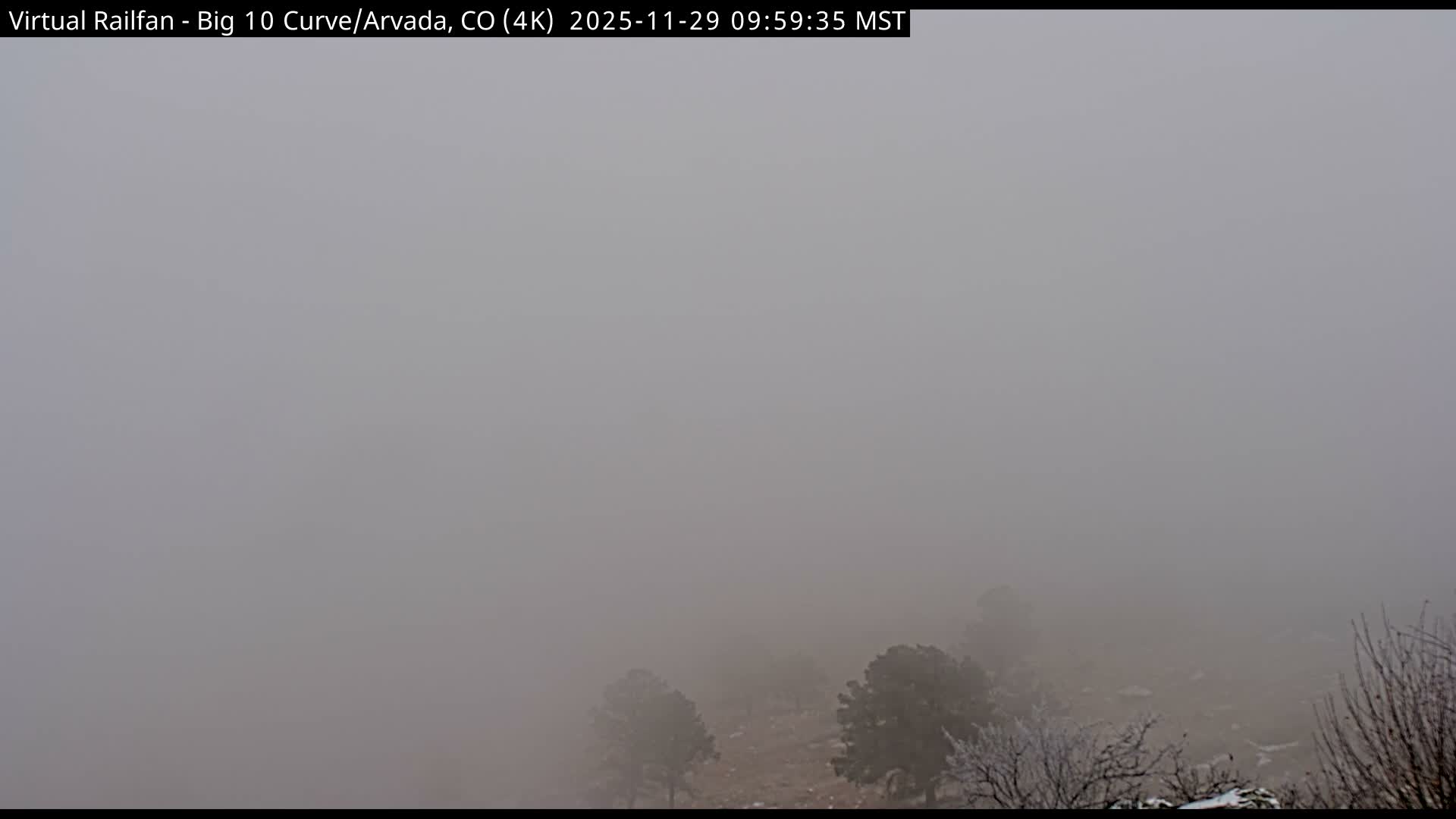 Denver Skyline  & Arvada Big  10 Curve Railroad Live Cam - Arvada, Jefferson, Colorado, USA