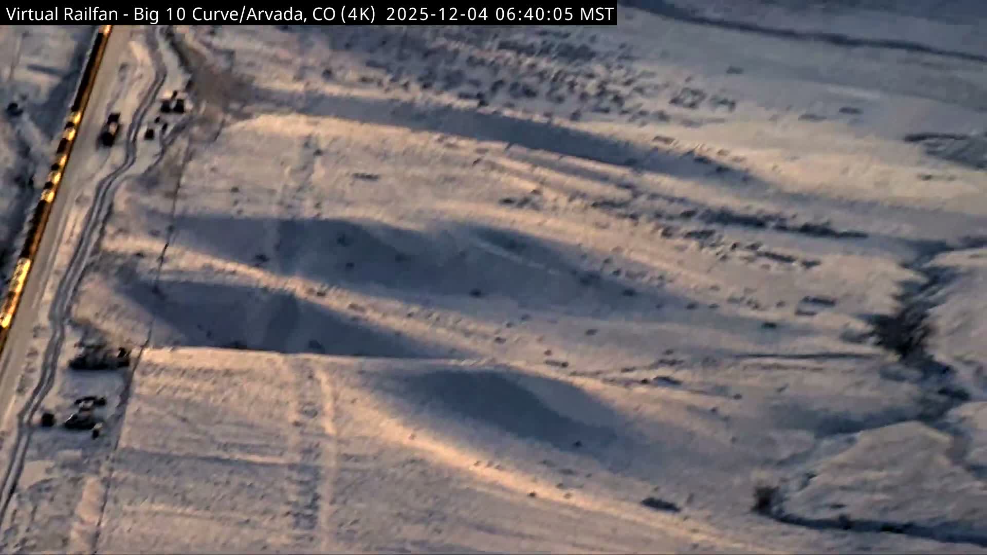 Denver Skyline  & Arvada Big  10 Curve Railroad Live Cam - Arvada, Jefferson, Colorado, USA