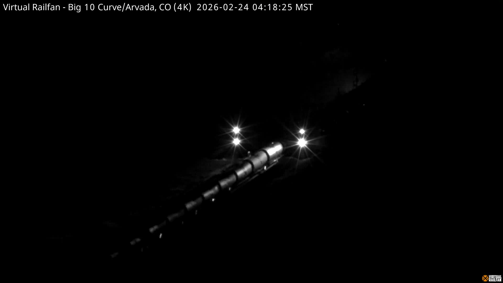 Denver Skyline  & Arvada Big  10 Curve Railroad Live Cam - Arvada, Jefferson, Colorado, USA