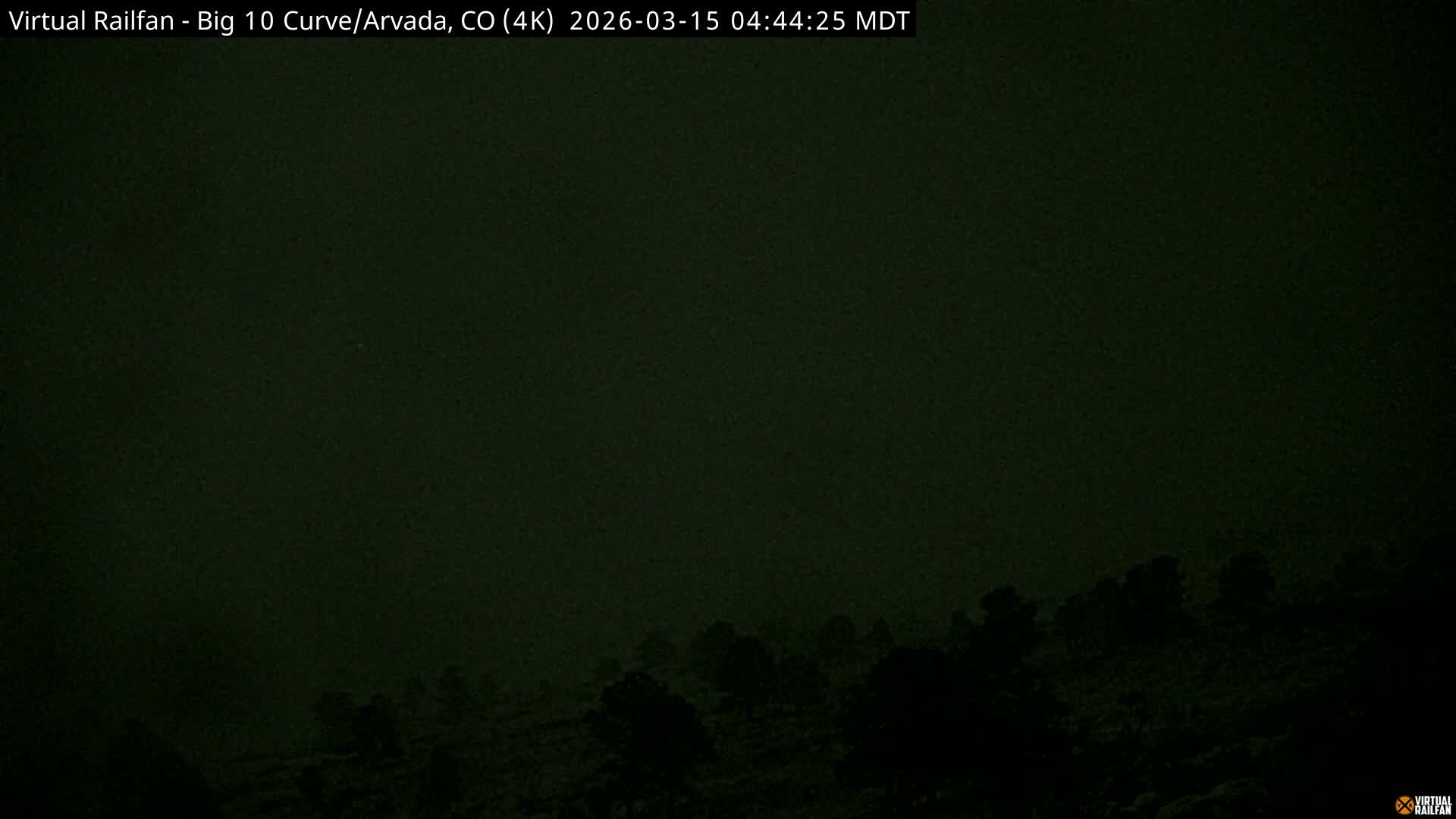 Denver Skyline  & Arvada Big  10 Curve Railroad Live Cam - Arvada, Jefferson, Colorado, USA