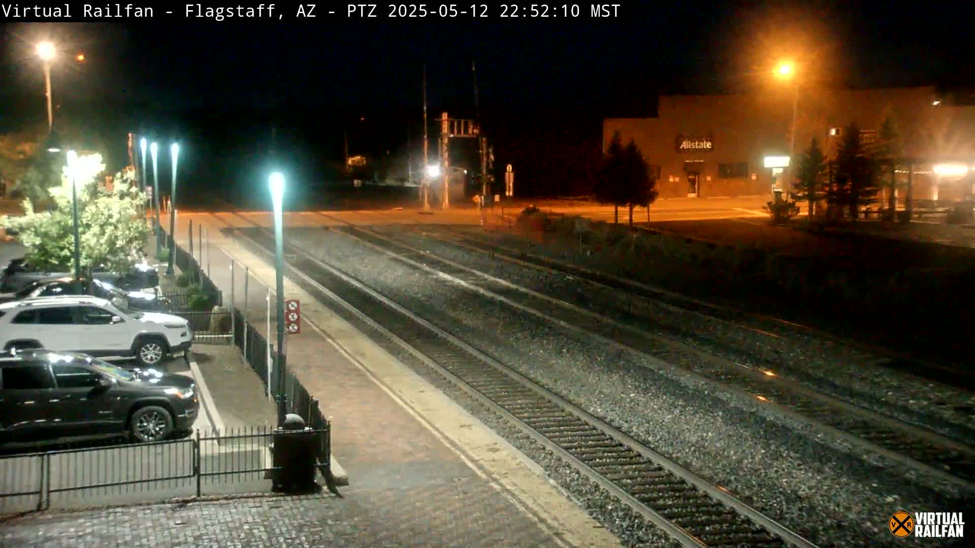 Flagstaff Amtrak Railroad Live Cam - Flagstaff, Coconino, Arizona, USA