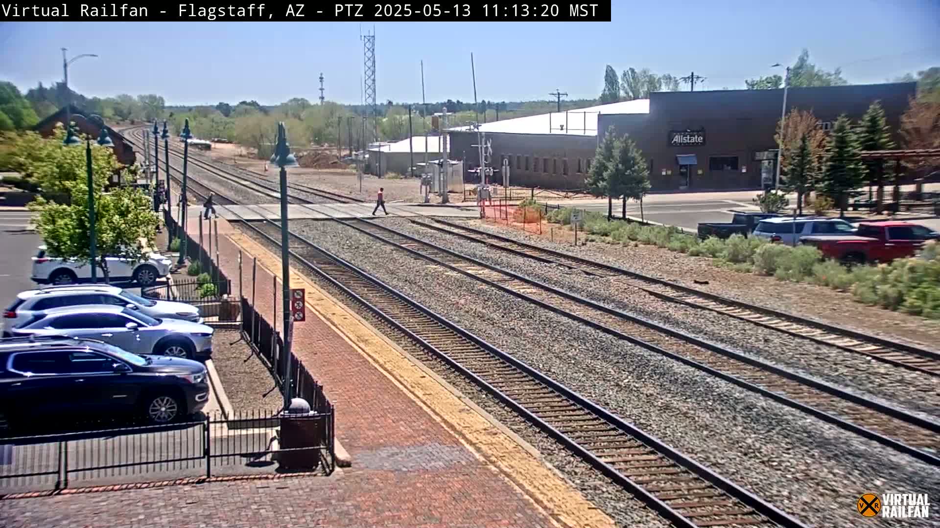 Flagstaff Amtrak Railroad Live Cam - Flagstaff, Coconino, Arizona, USA
