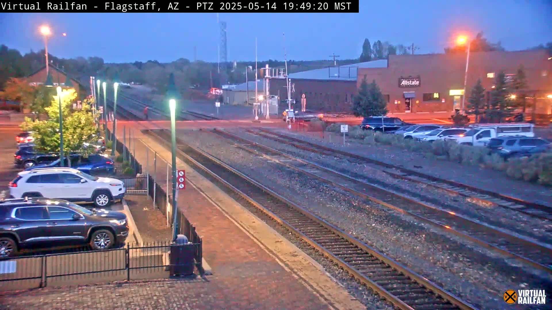 Flagstaff Amtrak Railroad Live Cam - Flagstaff, Coconino, Arizona, USA