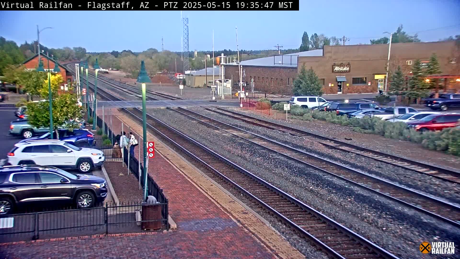 Flagstaff Amtrak Railroad Live Cam - Flagstaff, Coconino, Arizona, USA
