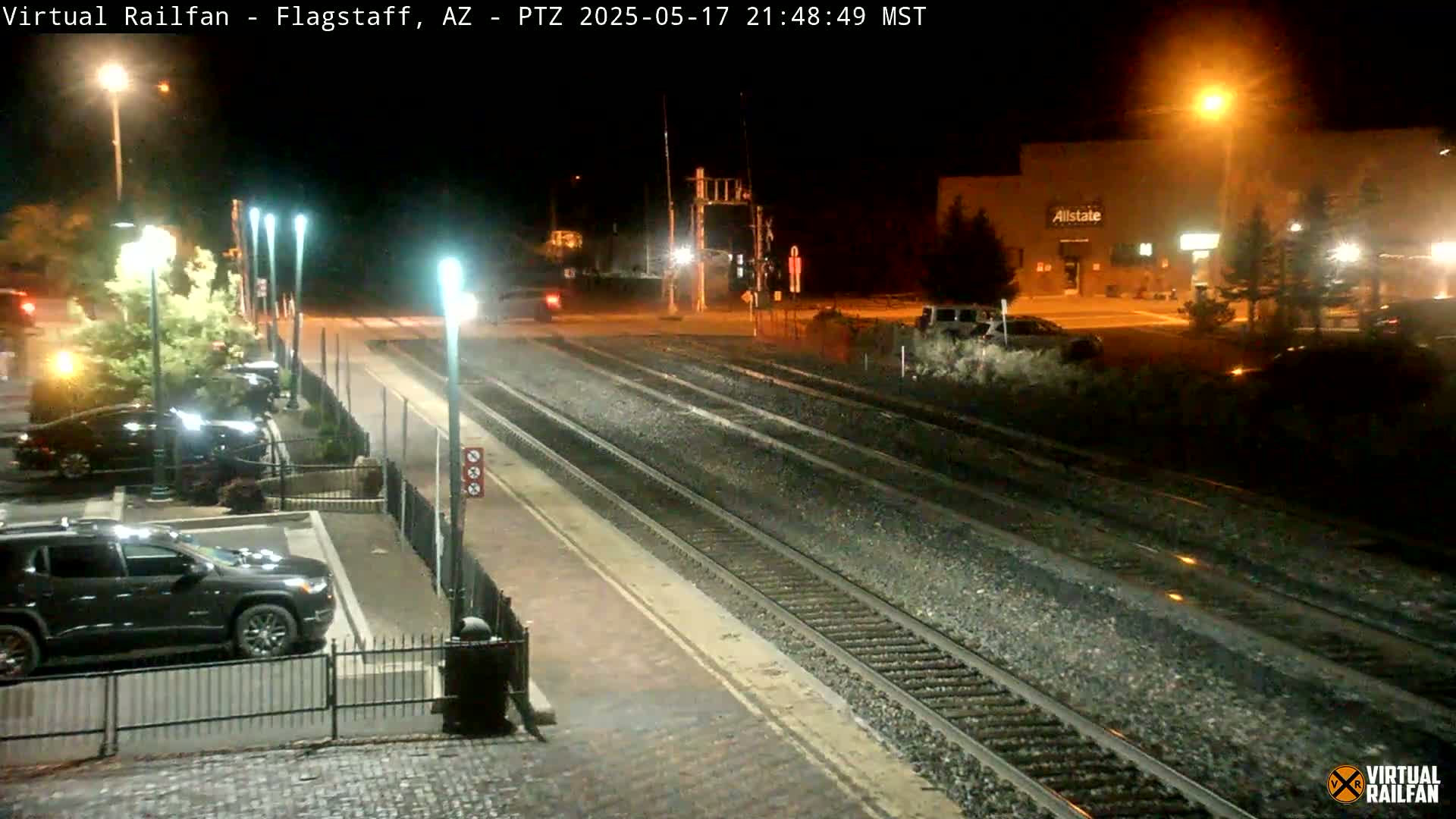 Flagstaff Amtrak Railroad Live Cam - Flagstaff, Coconino, Arizona, USA