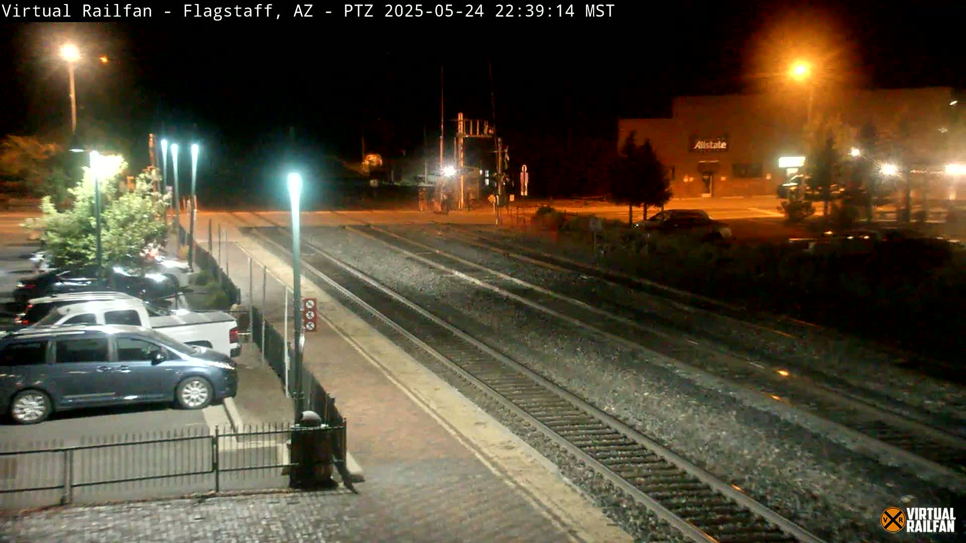 Flagstaff Amtrak Railroad Live Cam - Flagstaff, Coconino, Arizona, USA