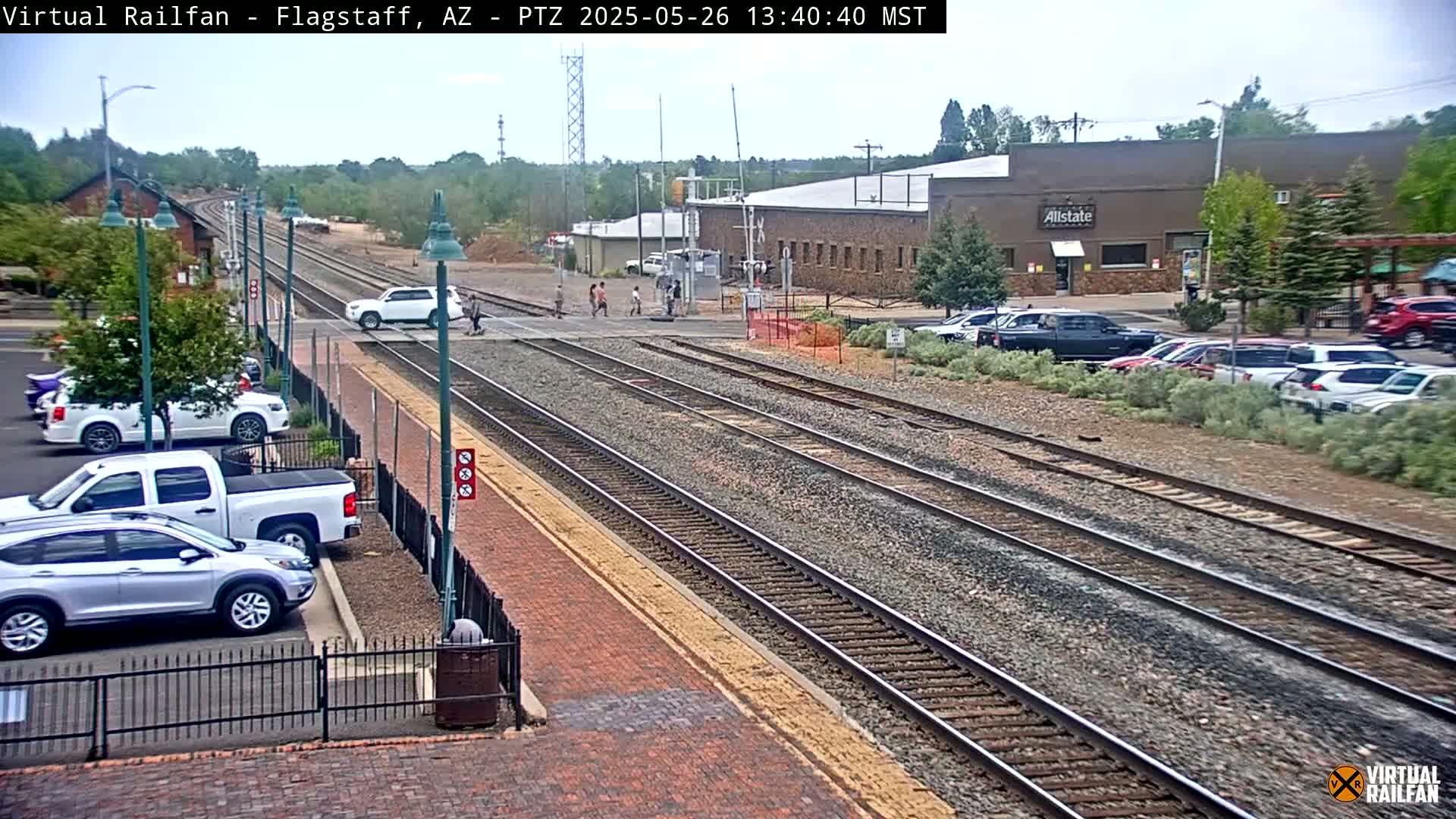 Flagstaff Amtrak Railroad Live Cam - Flagstaff, Coconino, Arizona, USA