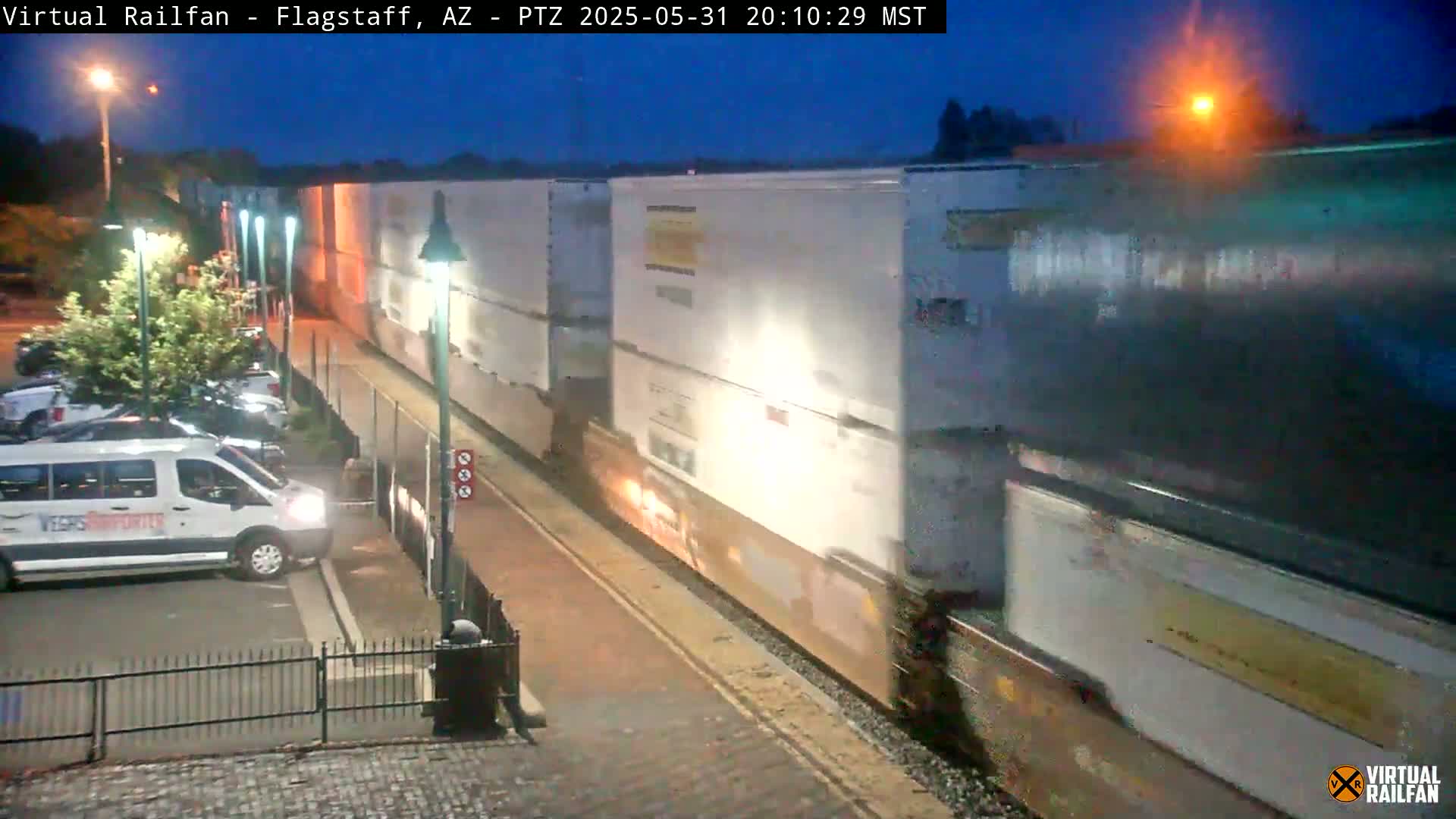 Flagstaff Amtrak Railroad Live Cam - Flagstaff, Coconino, Arizona, USA