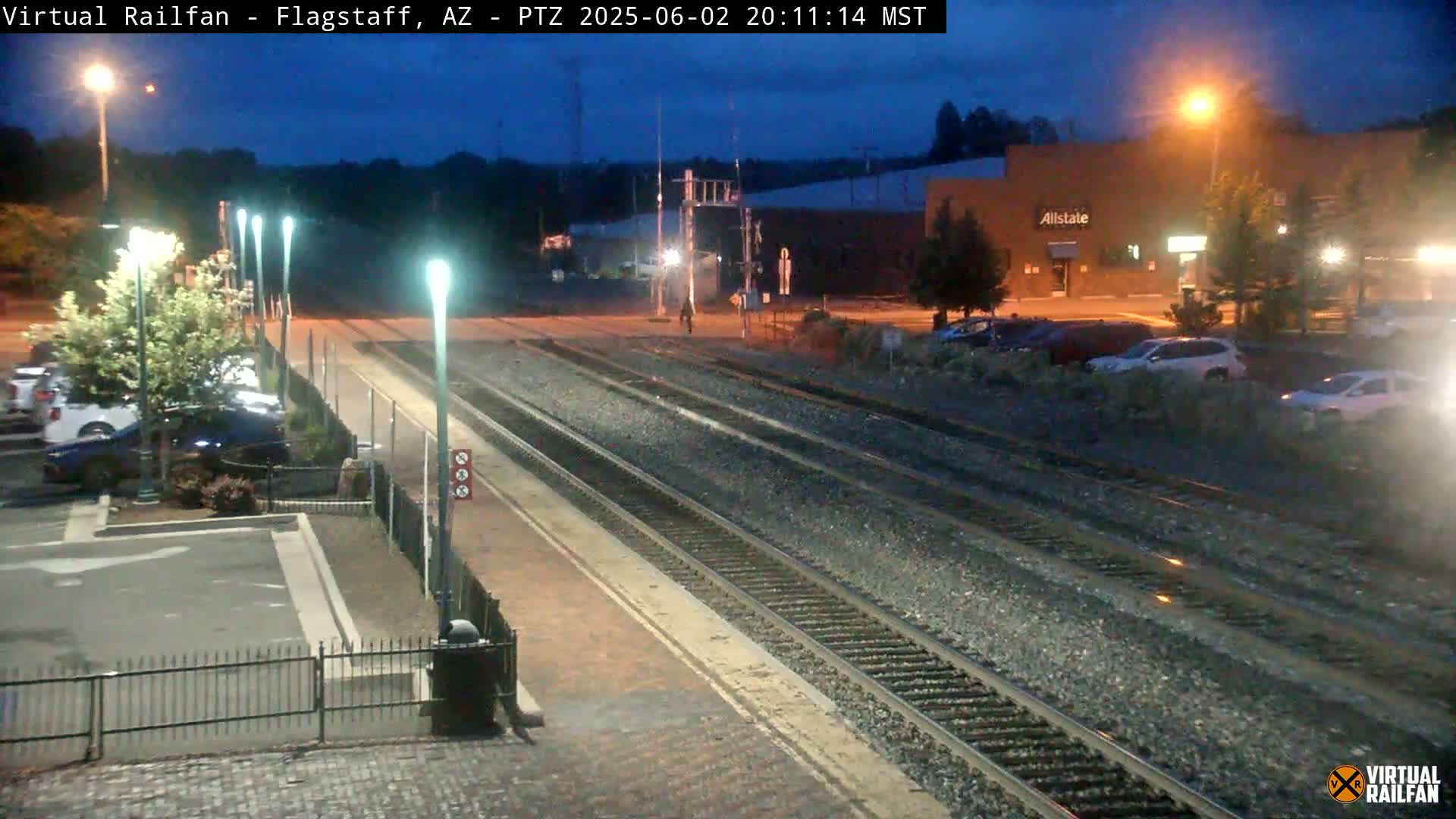 Flagstaff Amtrak Railroad Live Cam - Flagstaff, Coconino, Arizona, USA