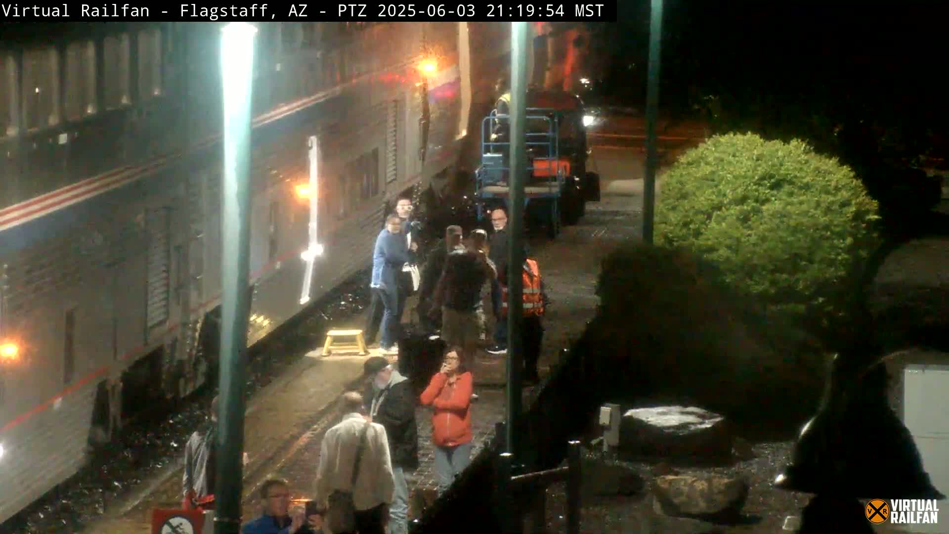 Flagstaff Amtrak Railroad Live Cam - Flagstaff, Coconino, Arizona, USA
