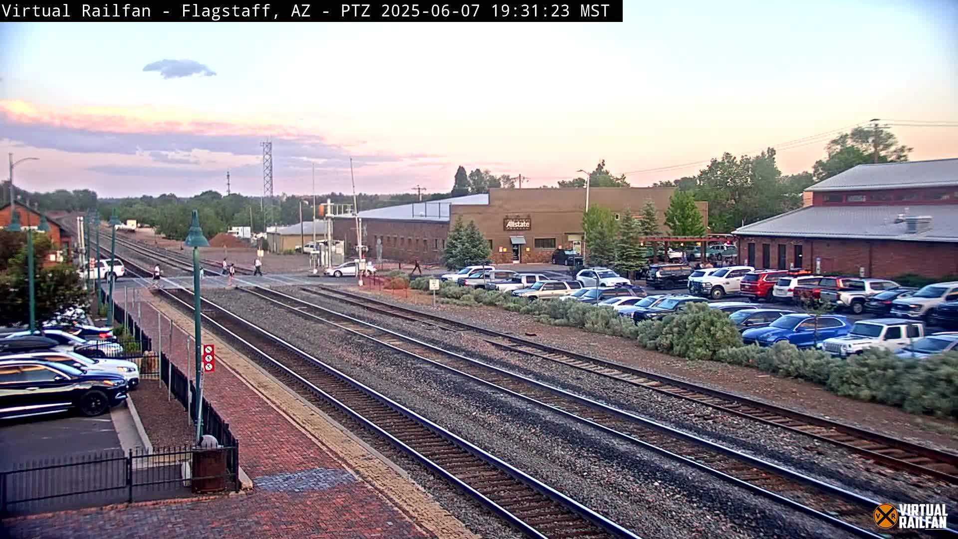 Flagstaff Amtrak Railroad Live Cam - Flagstaff, Coconino, Arizona, USA