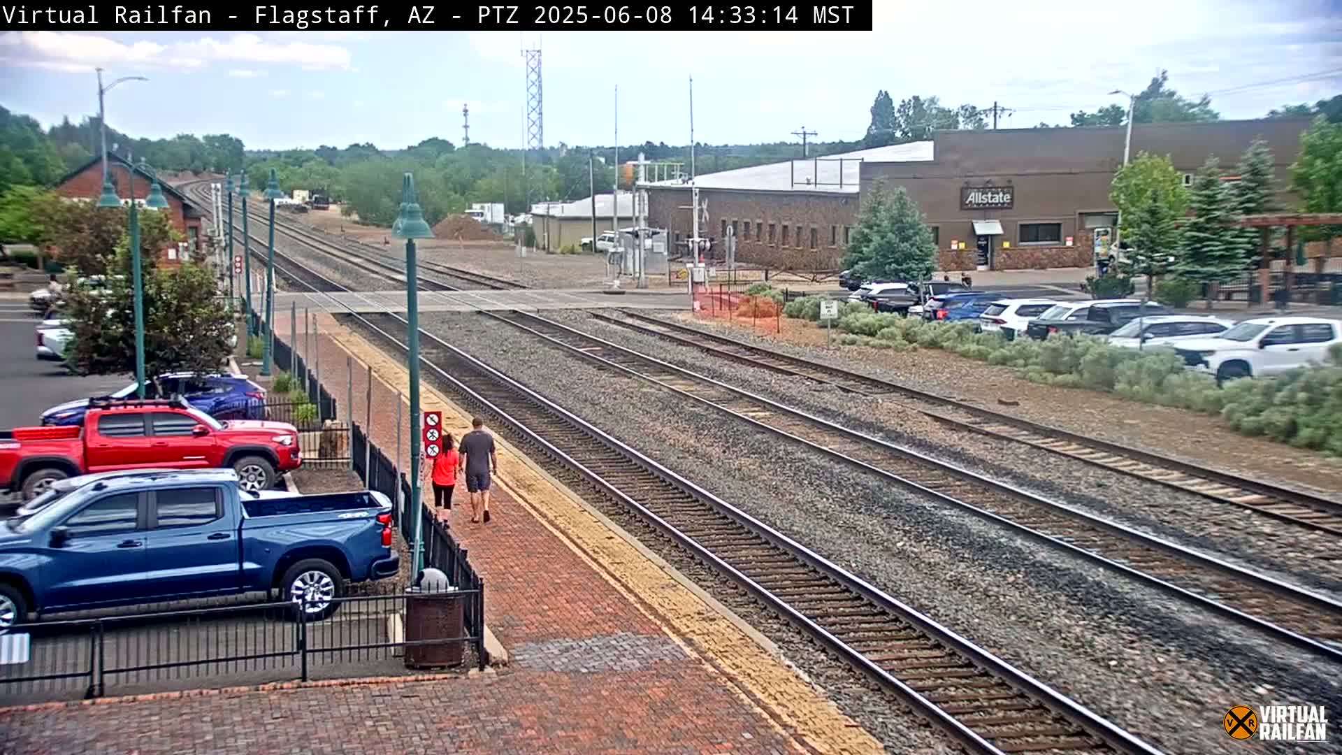 Flagstaff Amtrak Railroad Live Cam - Flagstaff, Coconino, Arizona, USA