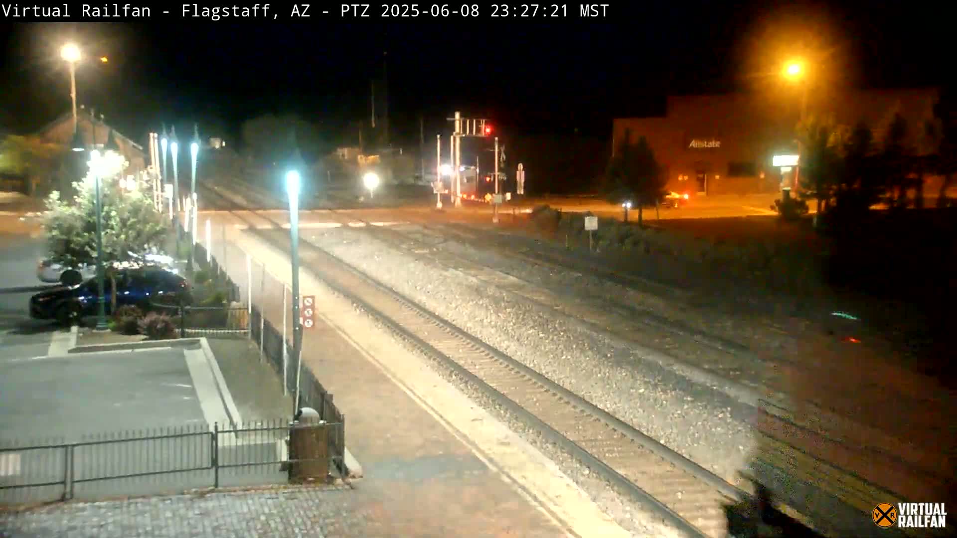 Flagstaff Amtrak Railroad Live Cam - Flagstaff, Coconino, Arizona, USA