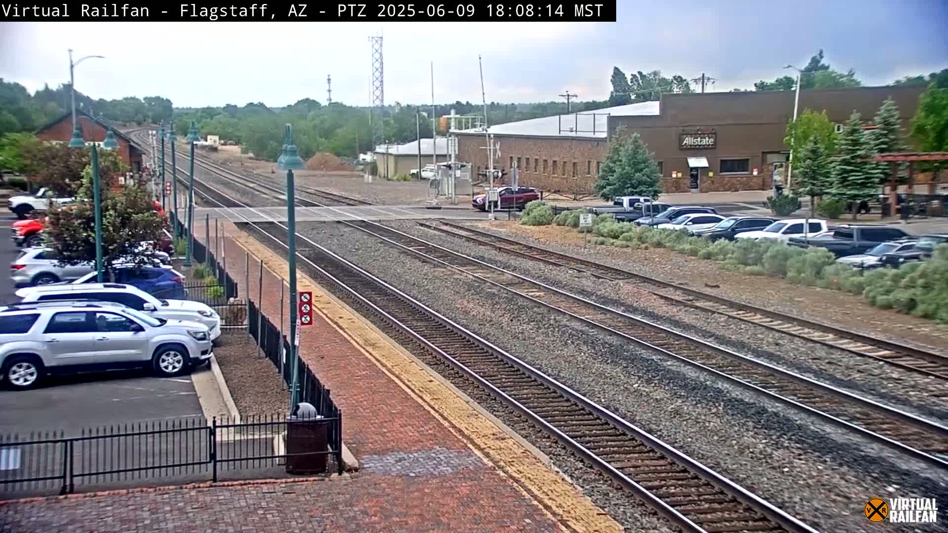 Flagstaff Amtrak Railroad Live Cam - Flagstaff, Coconino, Arizona, USA