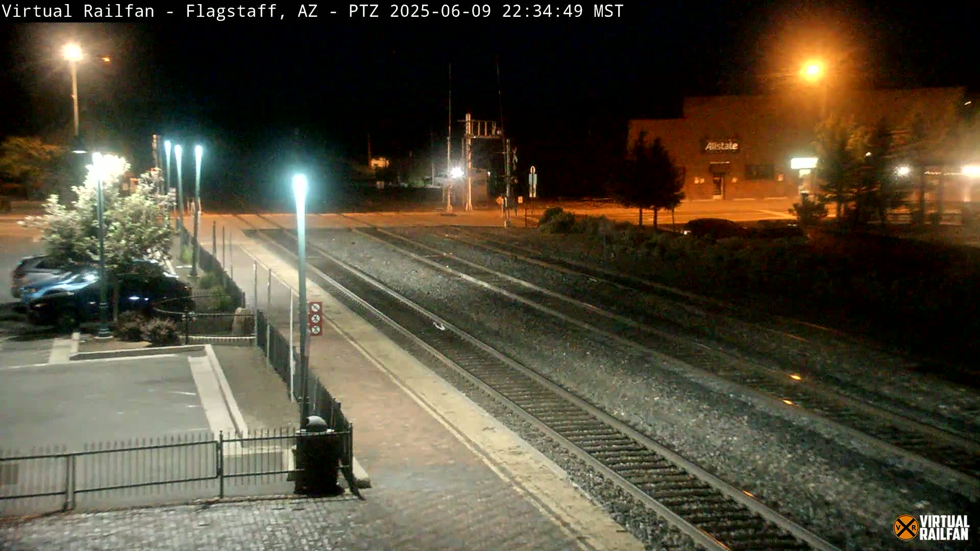 Flagstaff Amtrak Railroad Live Cam - Flagstaff, Coconino, Arizona, USA